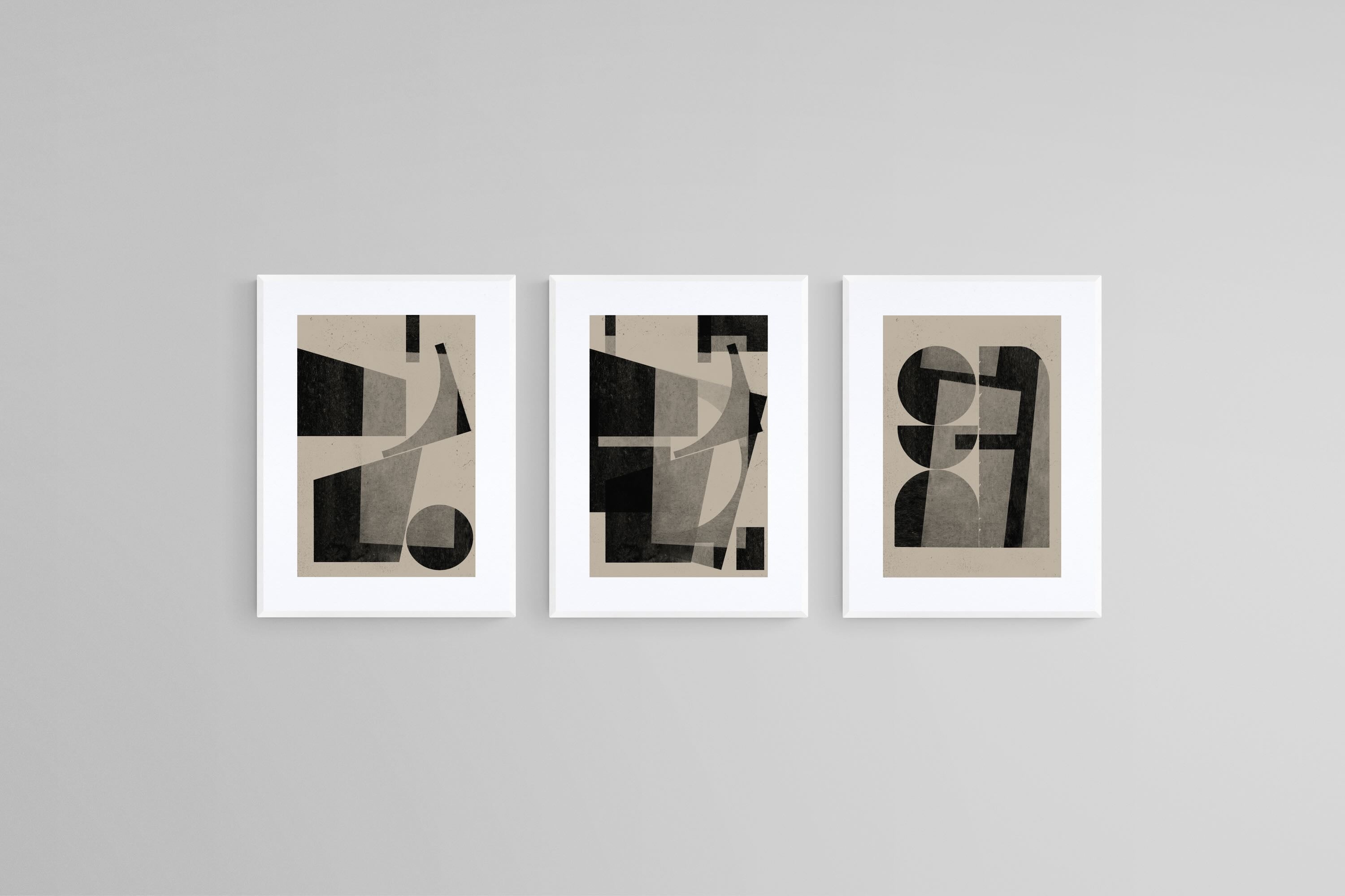 Geometric Shadows Triptych