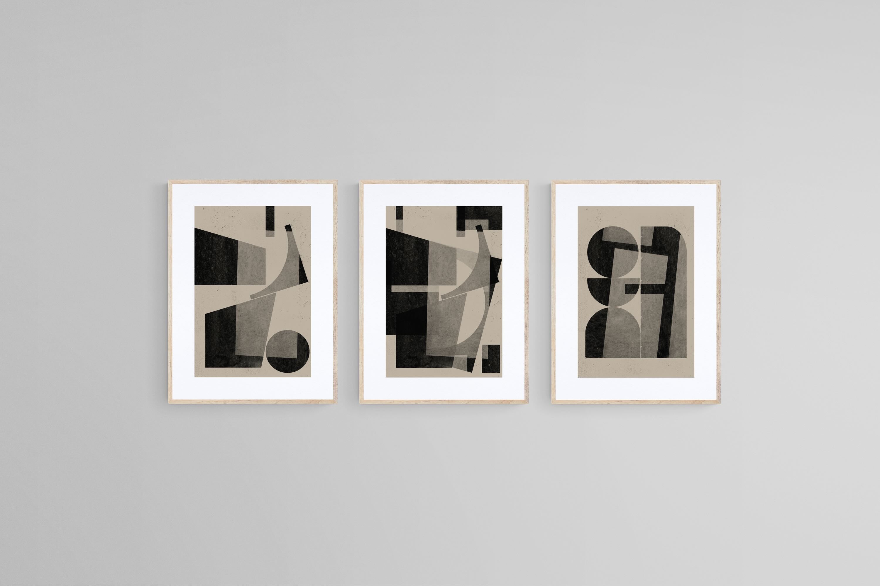 Geometric Shadows Triptych
