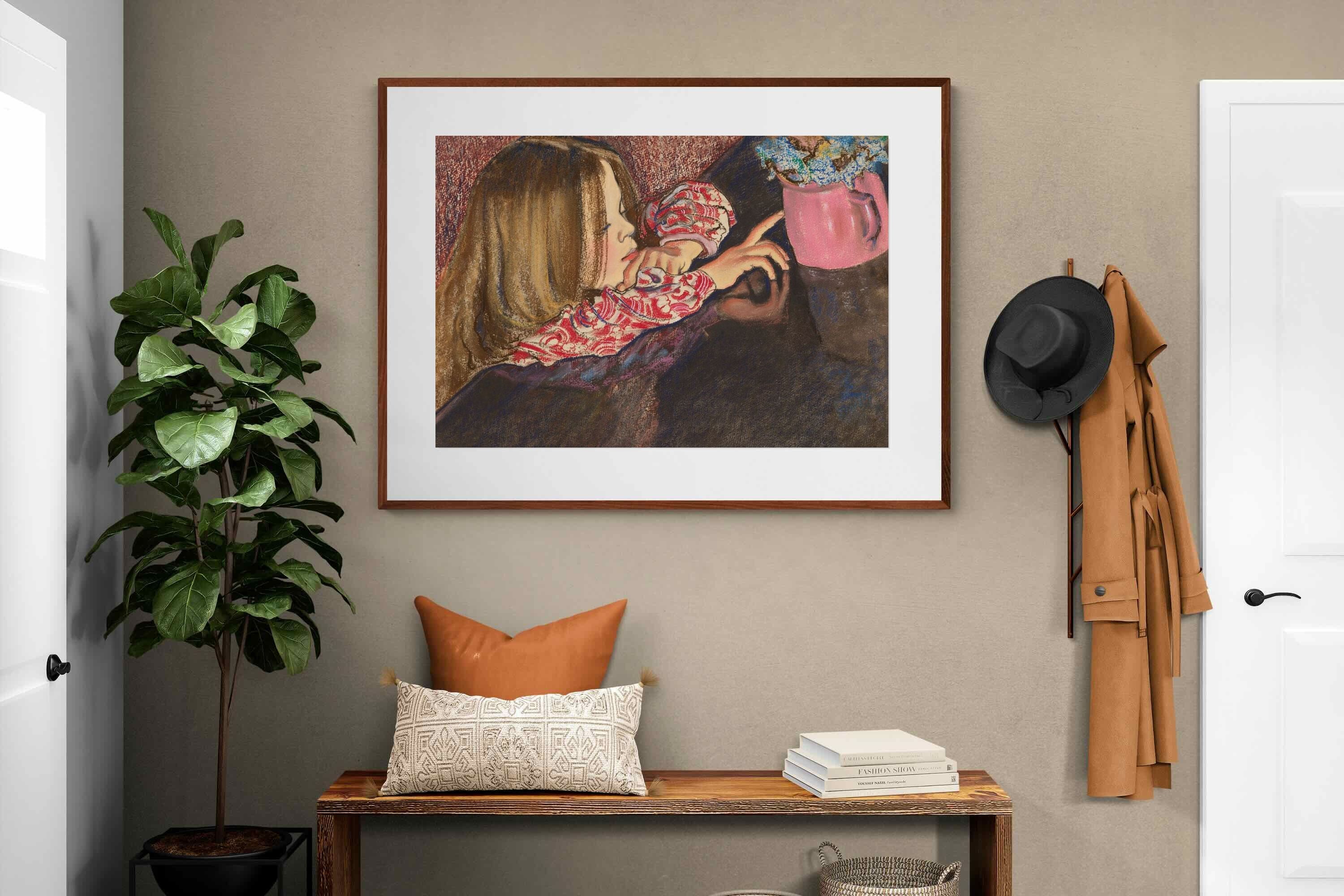 Pixalot ® Girl with a Vase of Flowers