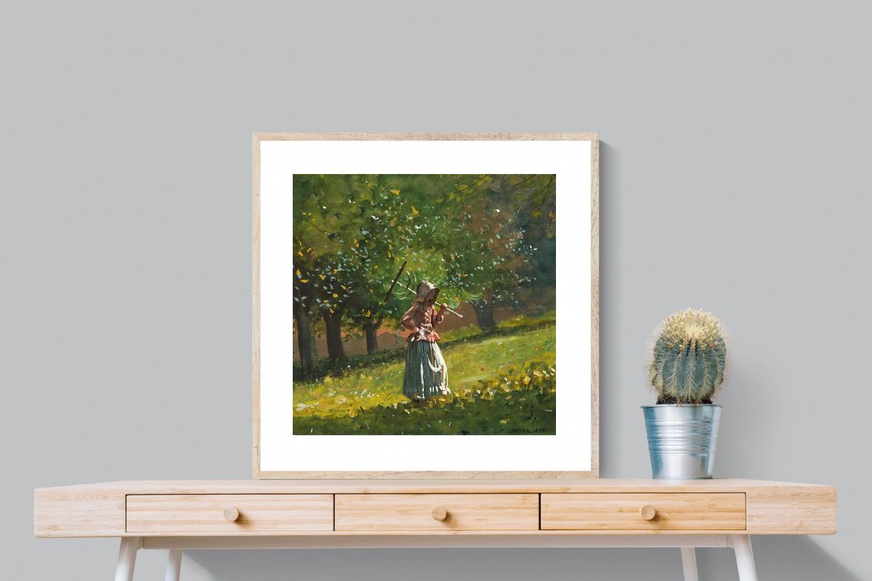 Pixalot ® Girl with Hay Rake