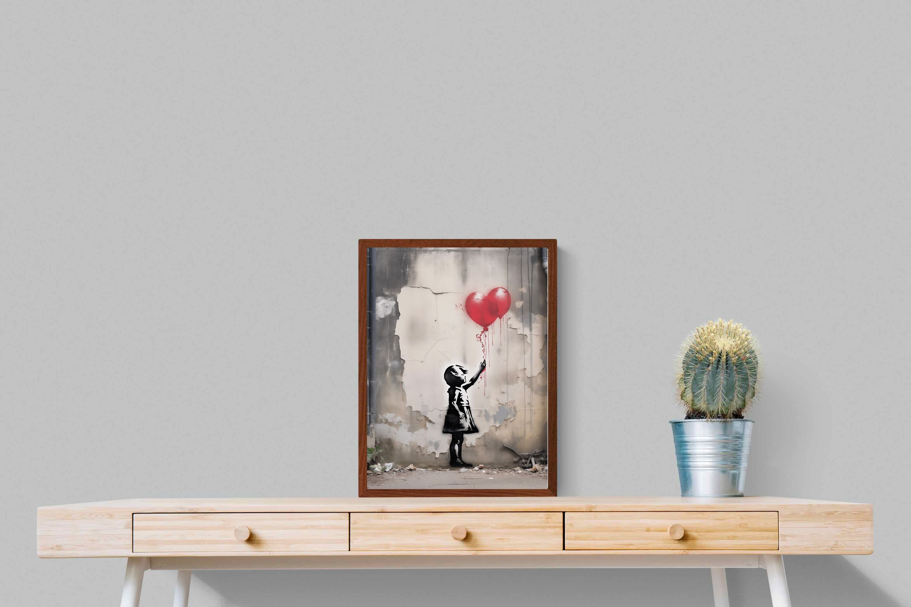 Pixalot Girl with Red Balloons
