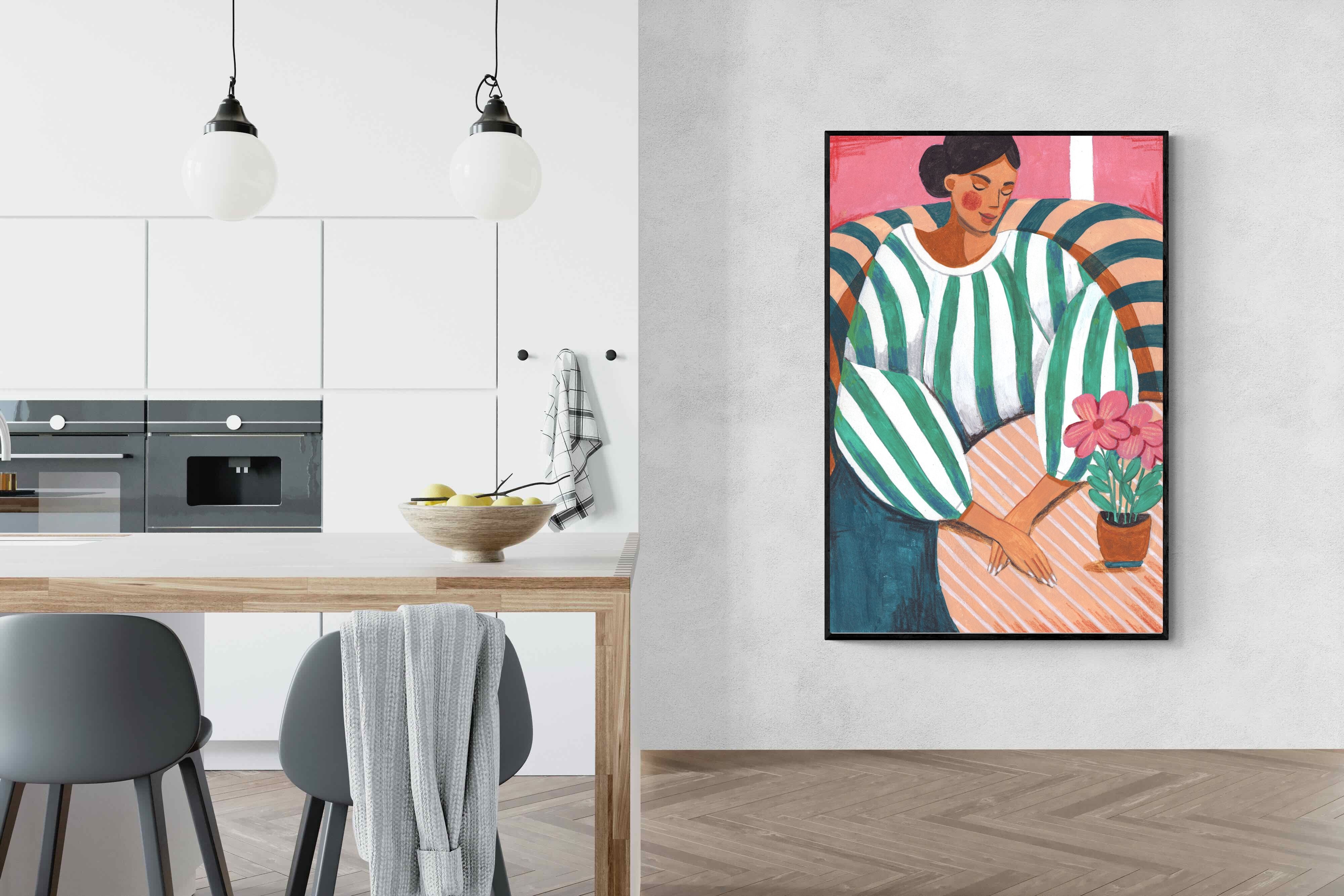 Pixalot Green Stripes & Quiet Moments