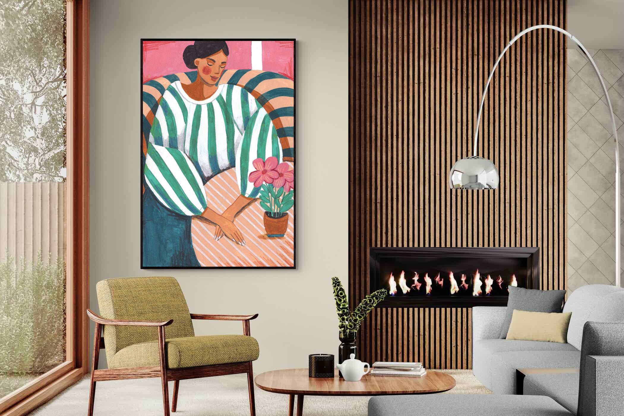 Pixalot Green Stripes & Quiet Moments