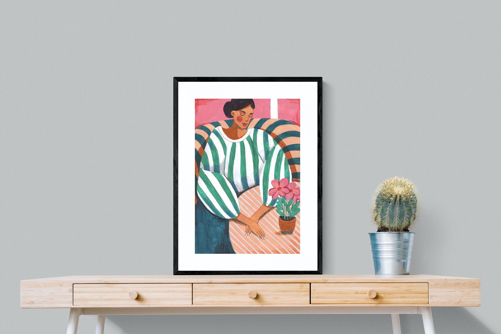 Pixalot Green Stripes & Quiet Moments