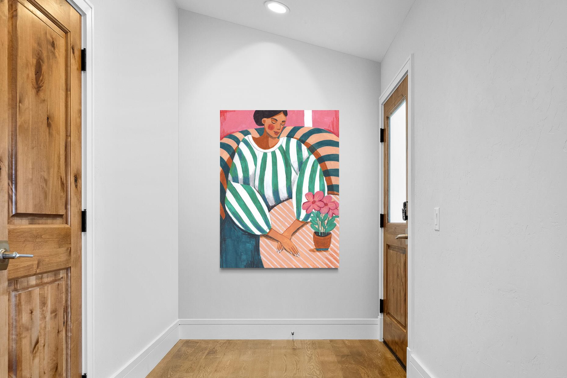 Pixalot Green Stripes & Quiet Moments