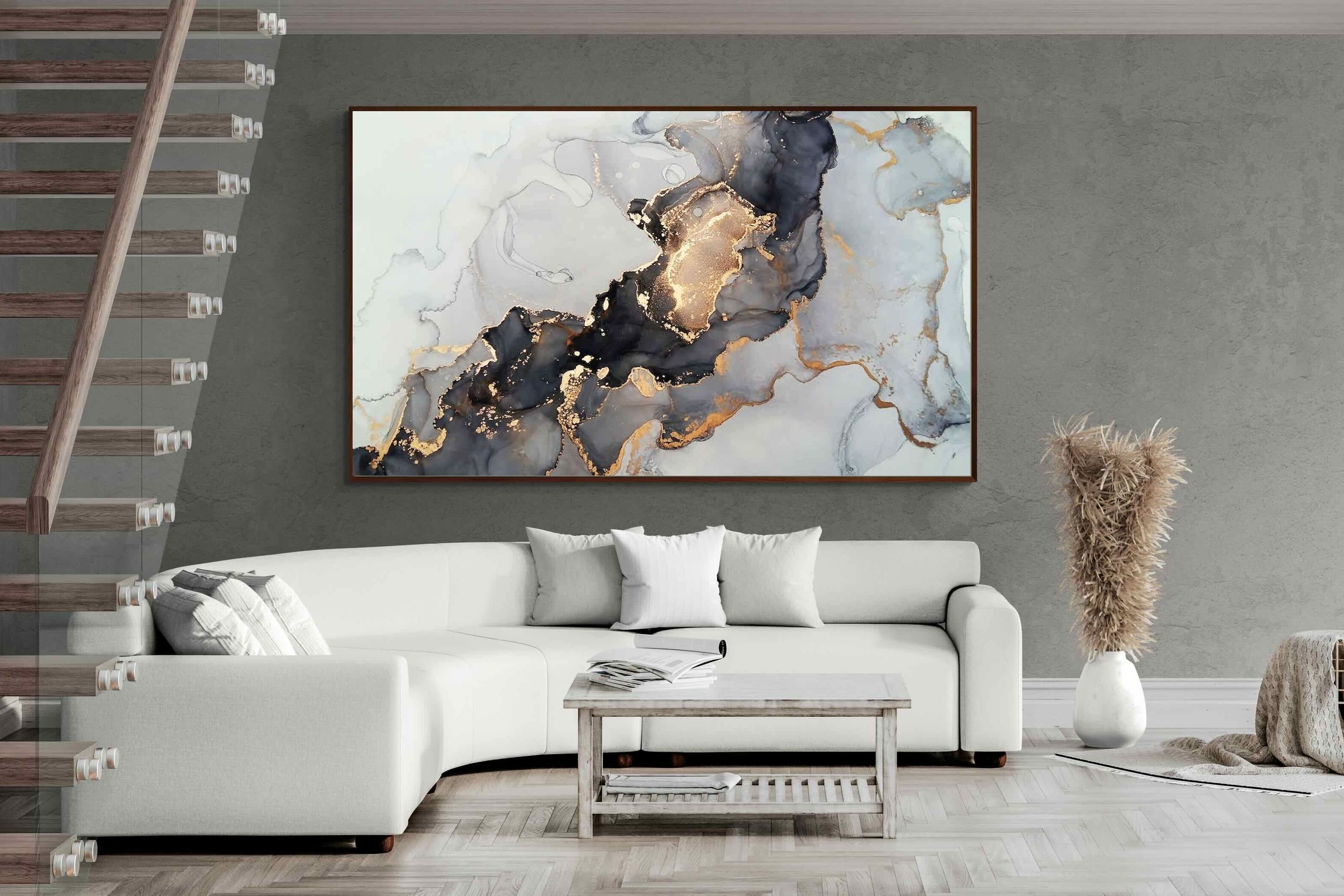 Pixalot ® Grey & Gold Marble