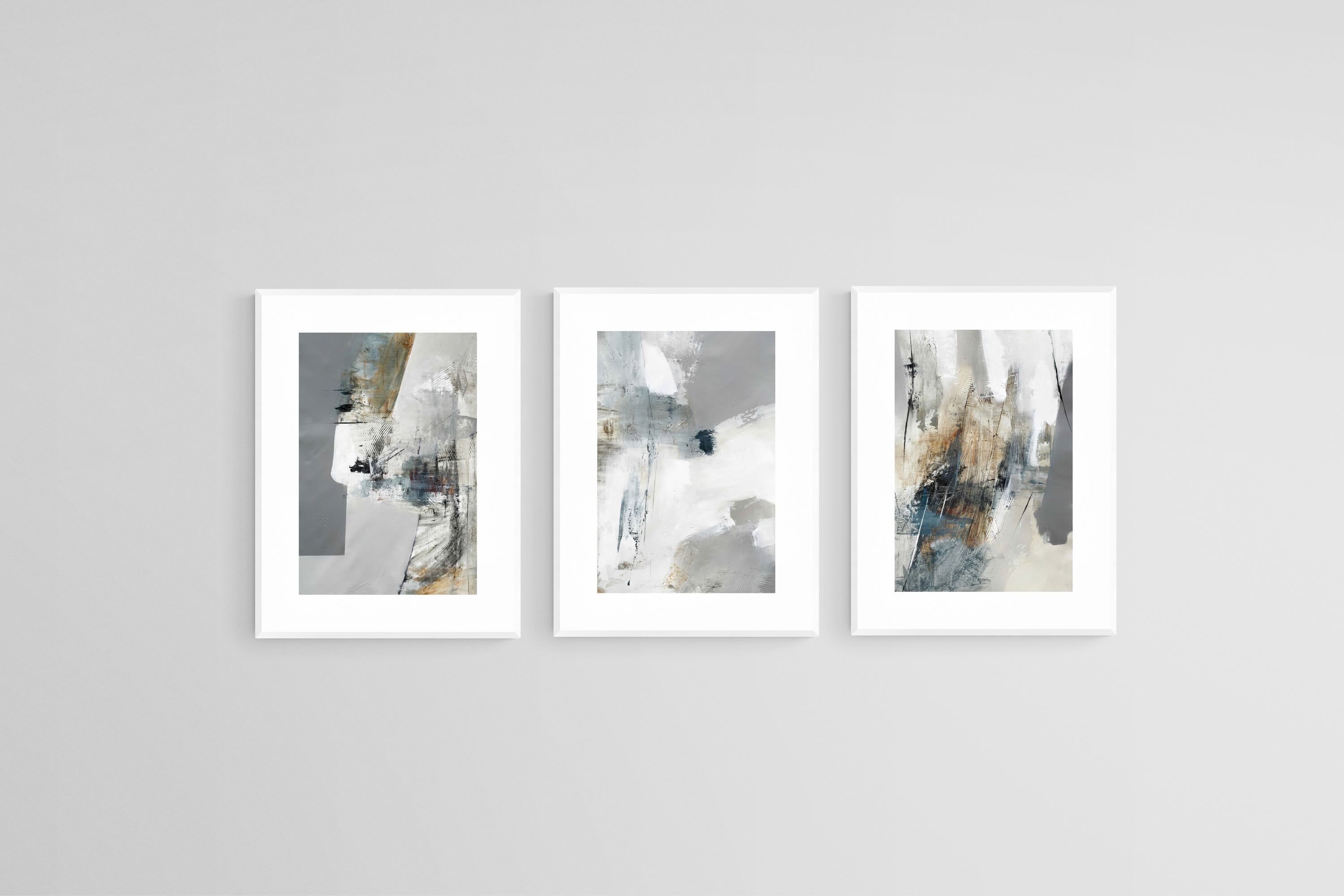 Grey Minimalism Triptych