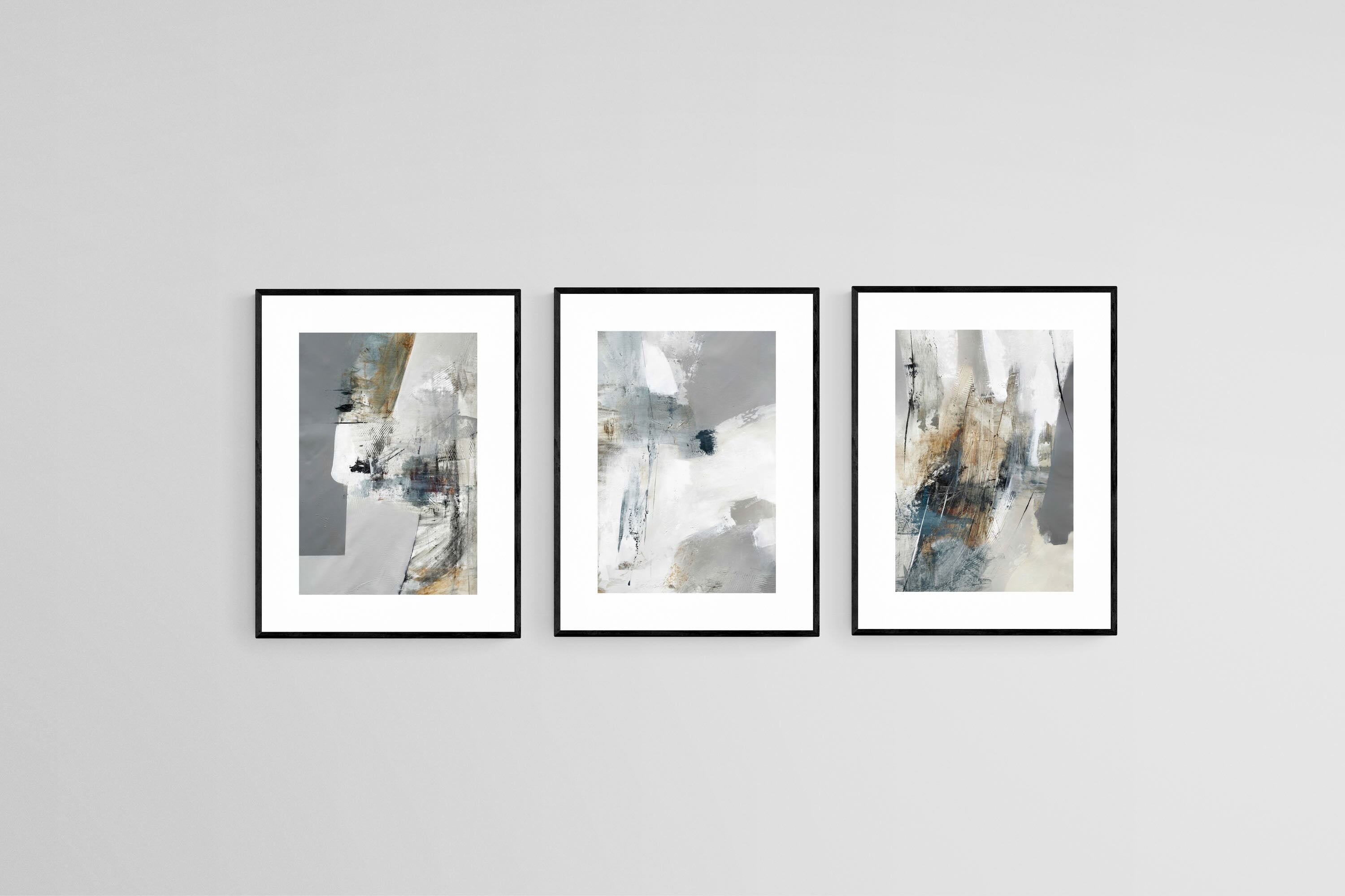 Grey Minimalism Triptych