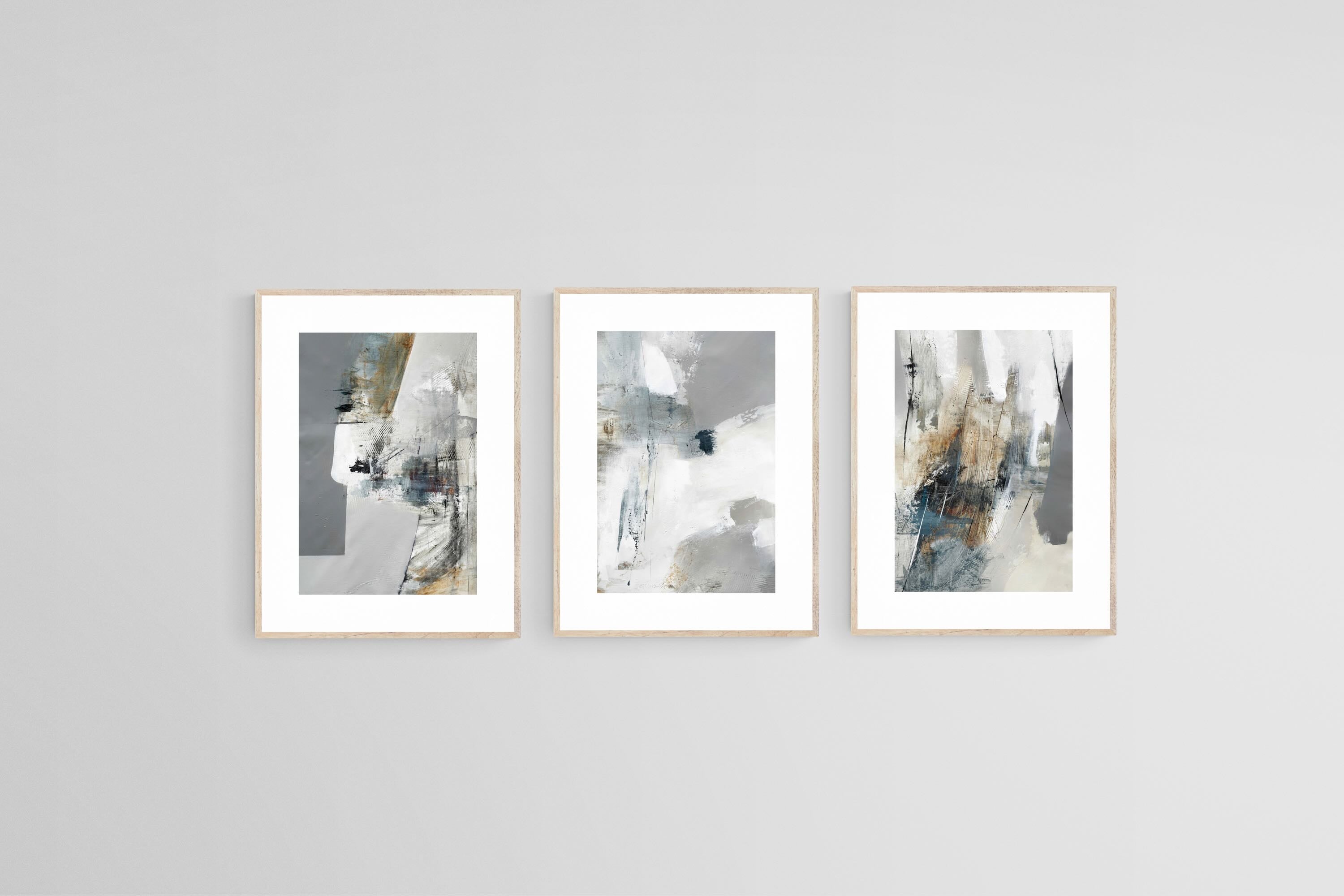 Grey Minimalism Triptych