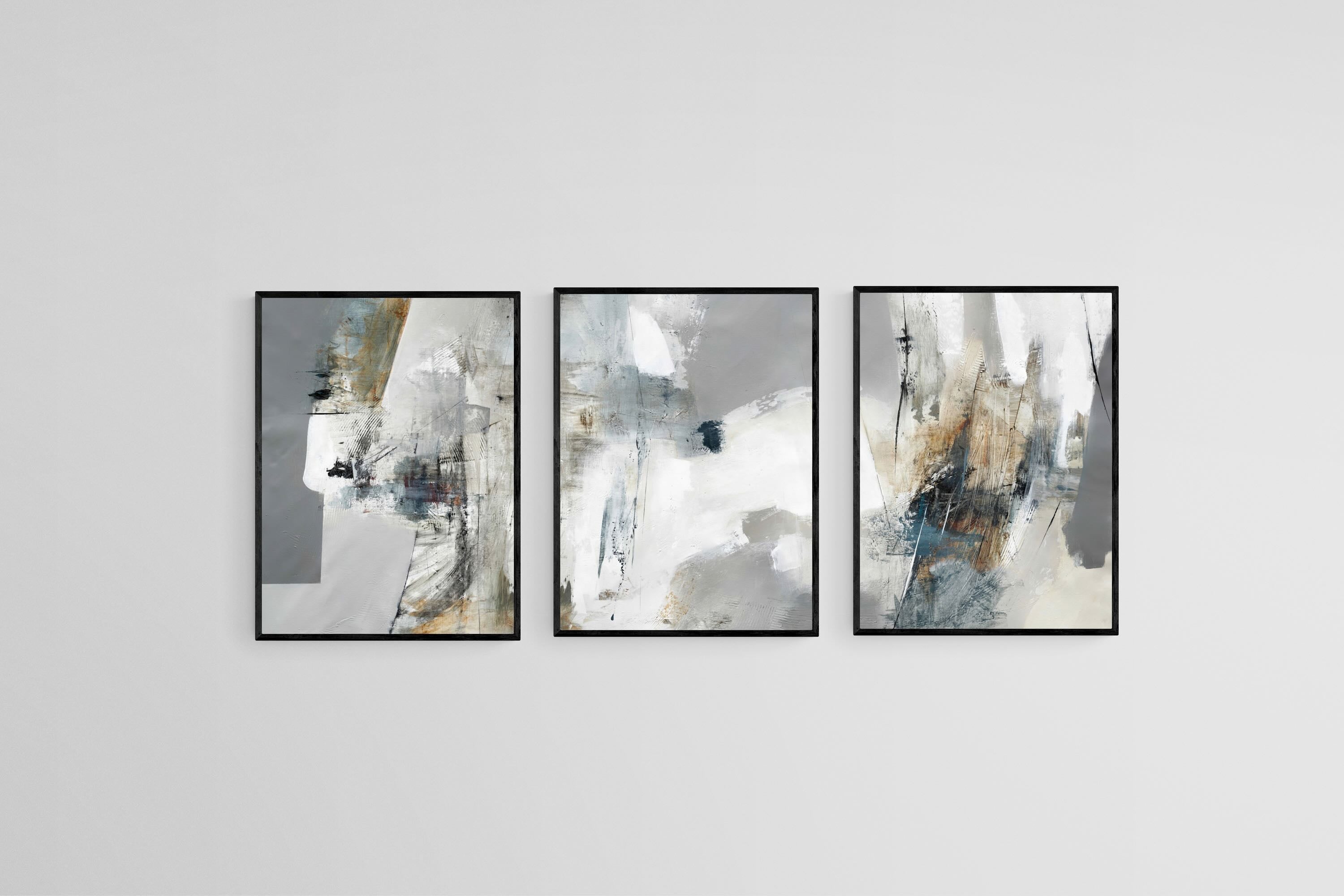Grey Minimalism Triptych