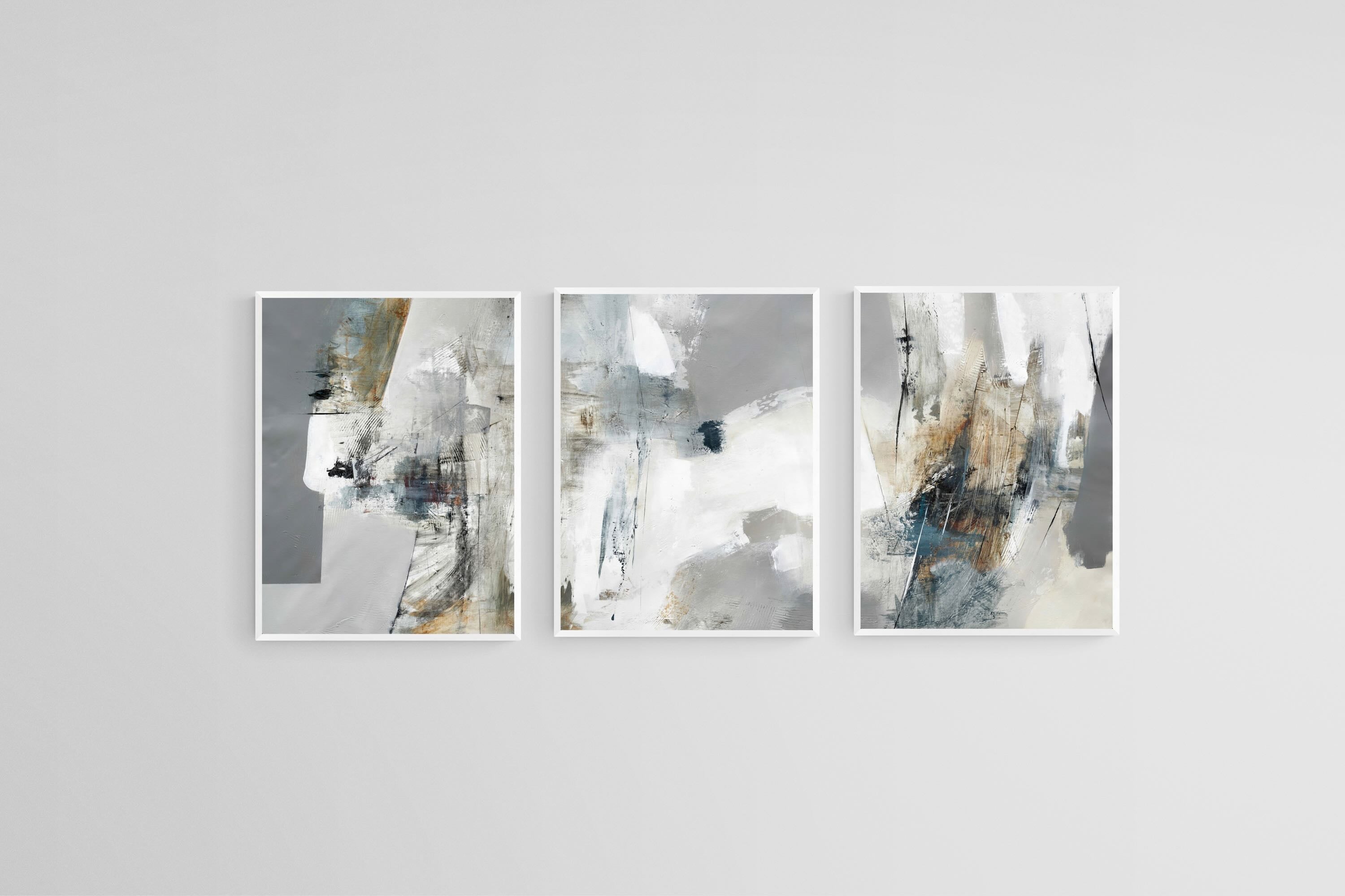 Grey Minimalism Triptych