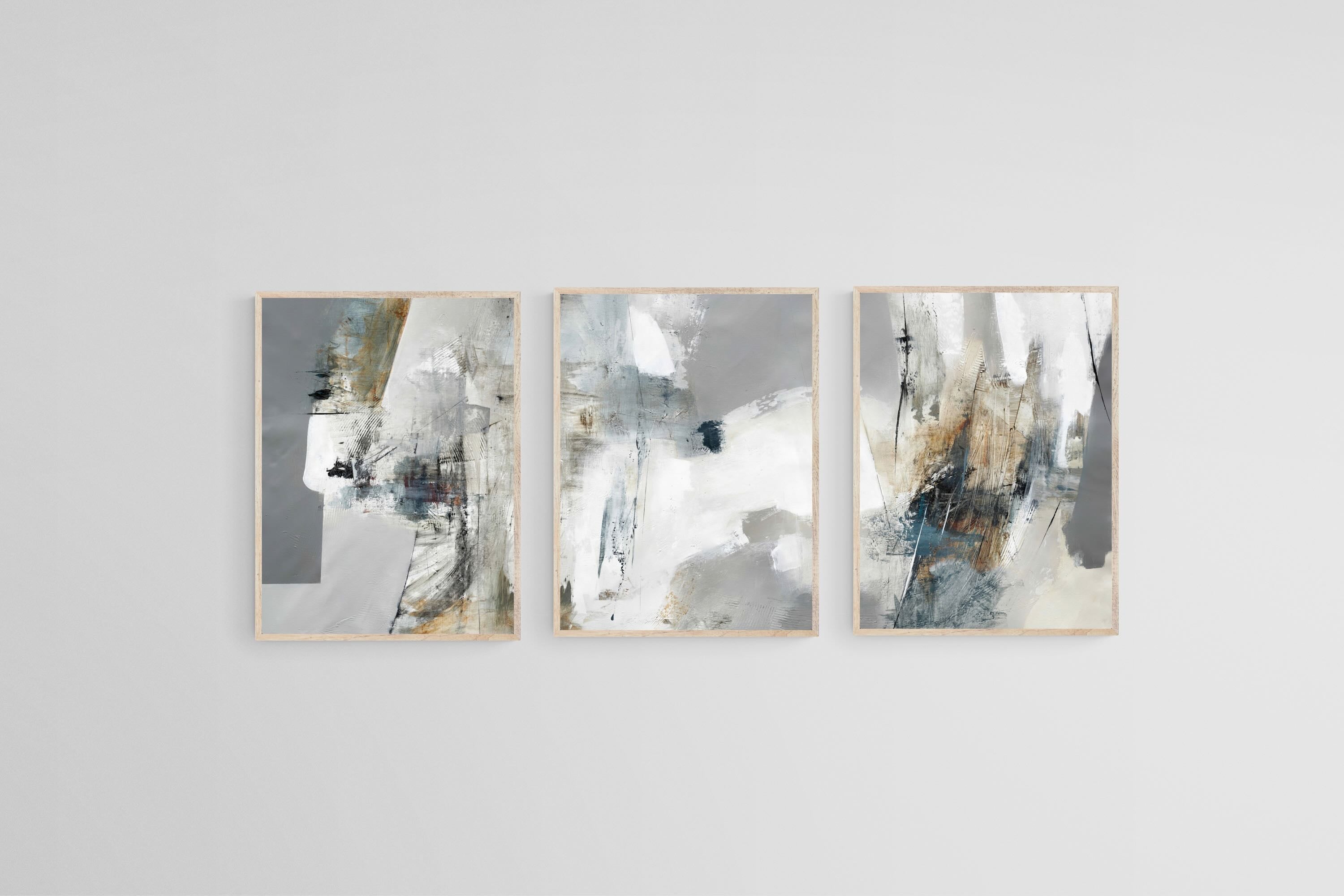 Grey Minimalism Triptych