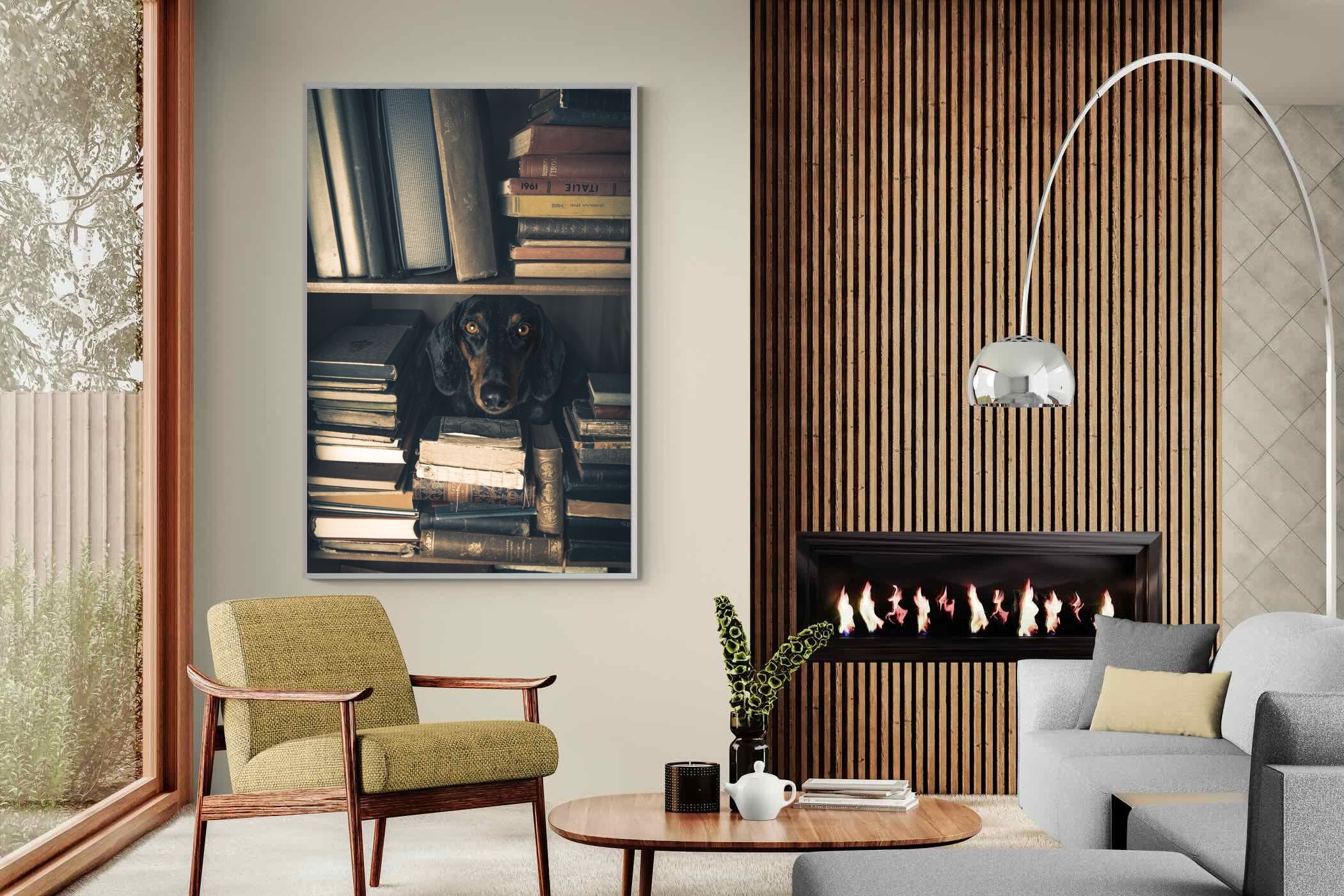 Pixalot Hound Among Books