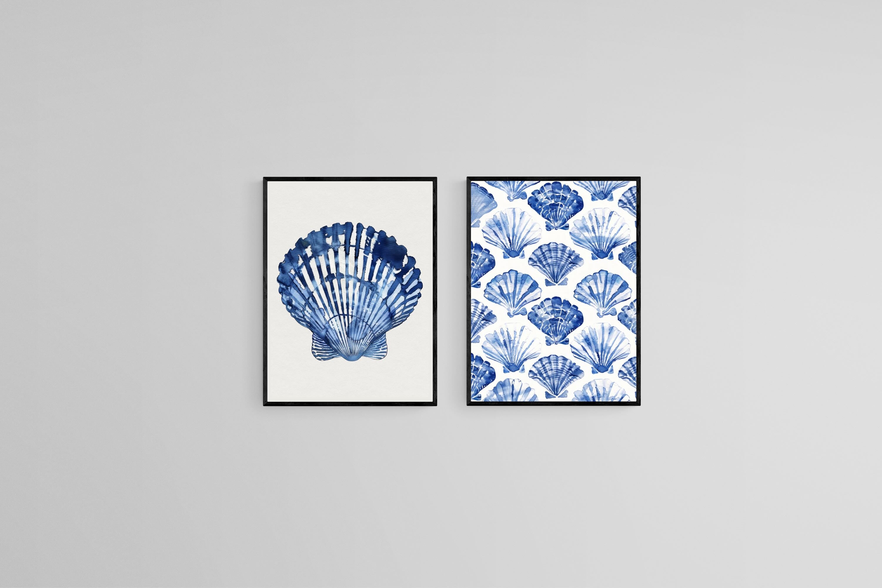 Indigo Shells Set