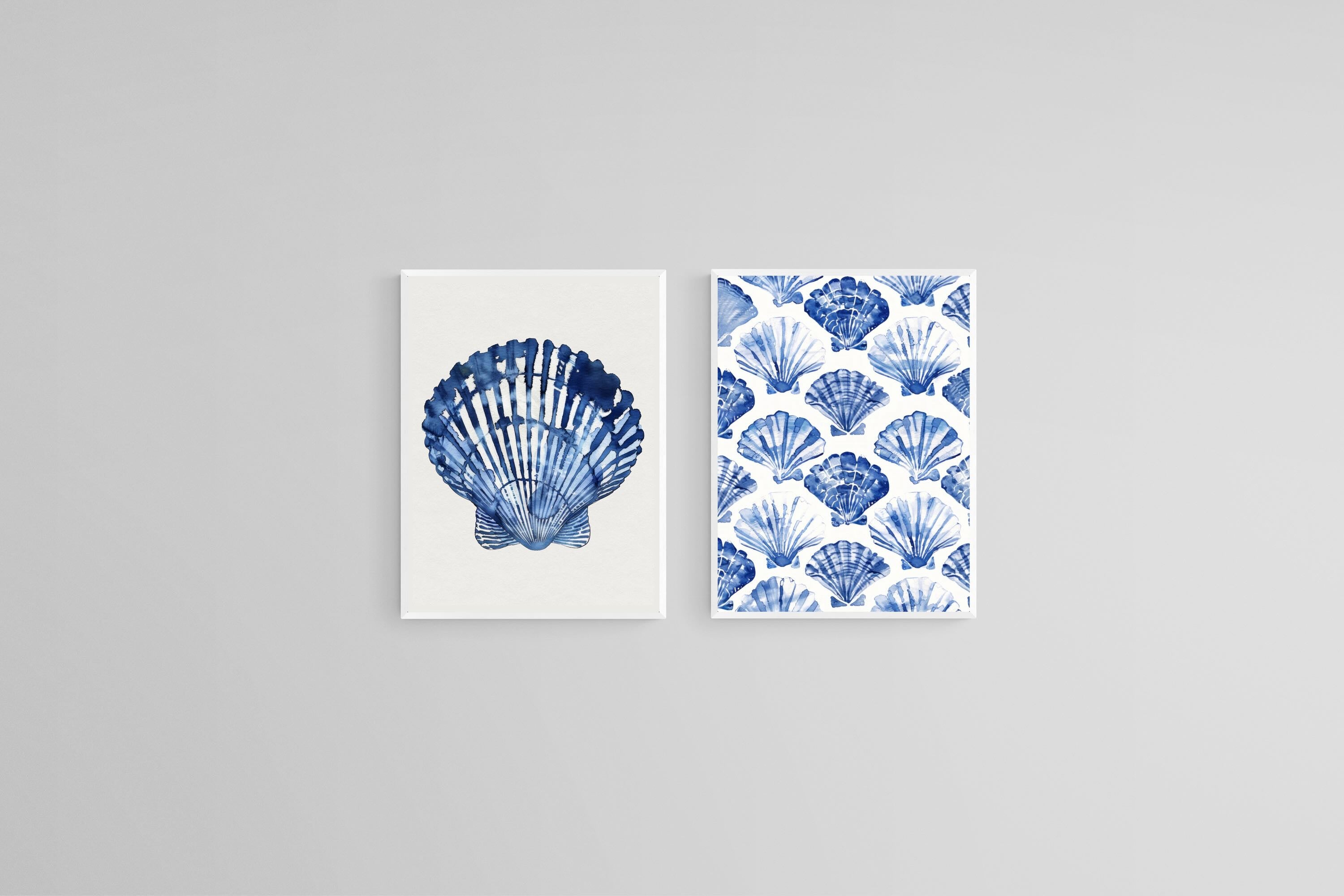 Indigo Shells Set