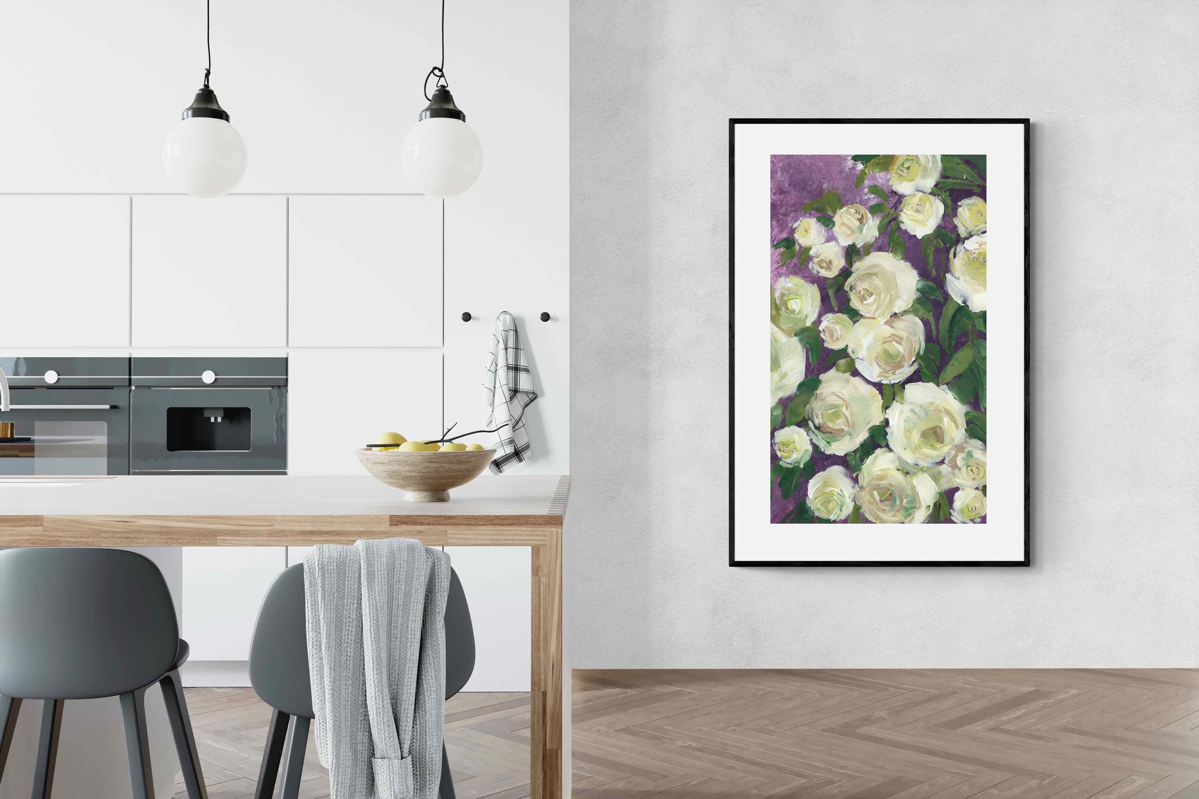 Pixalot Ivory Blooms on Plum