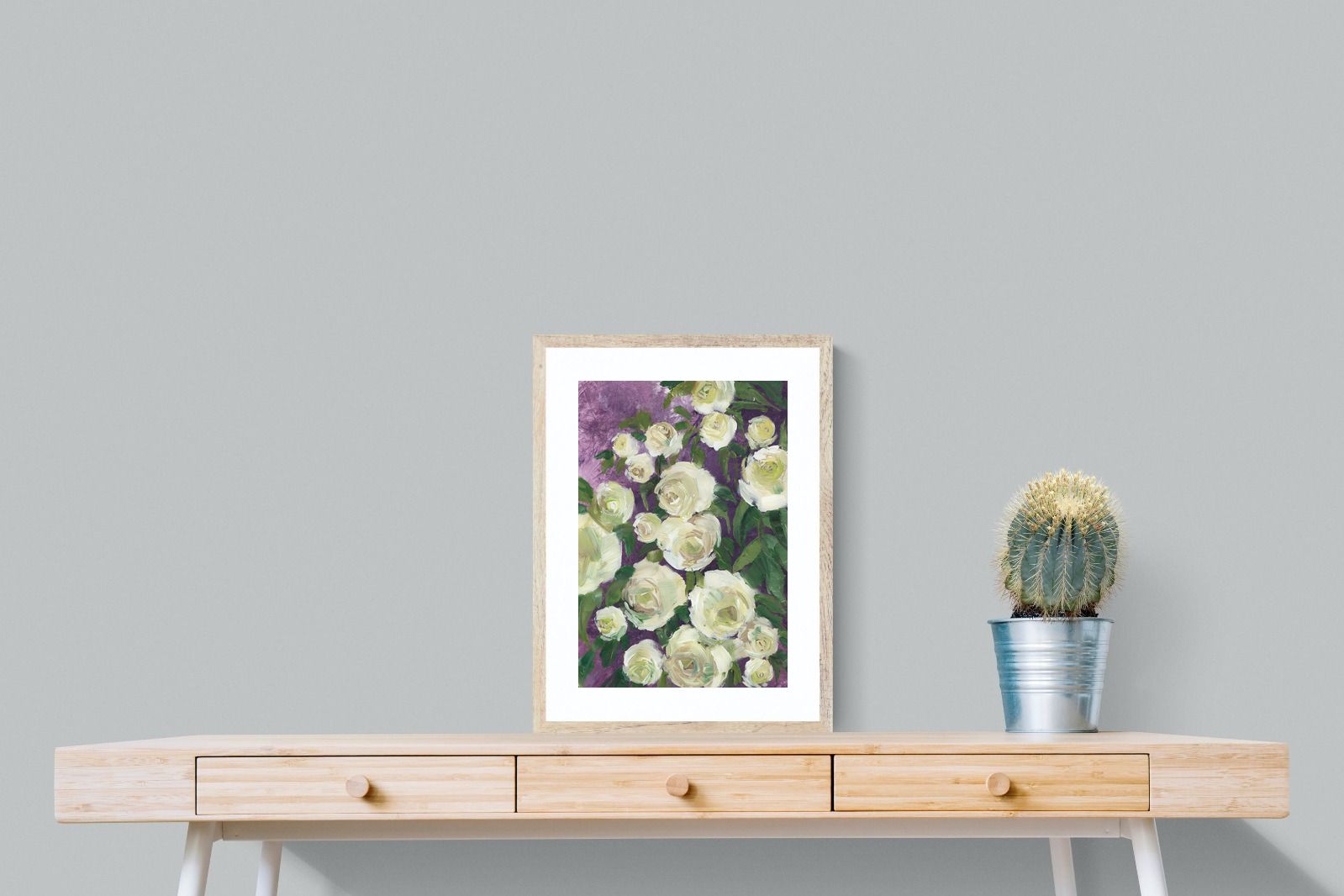 Pixalot Ivory Blooms on Plum