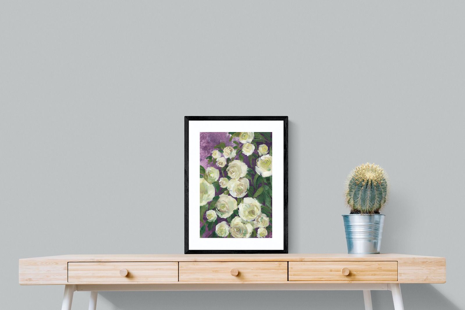 Pixalot Ivory Blooms on Plum