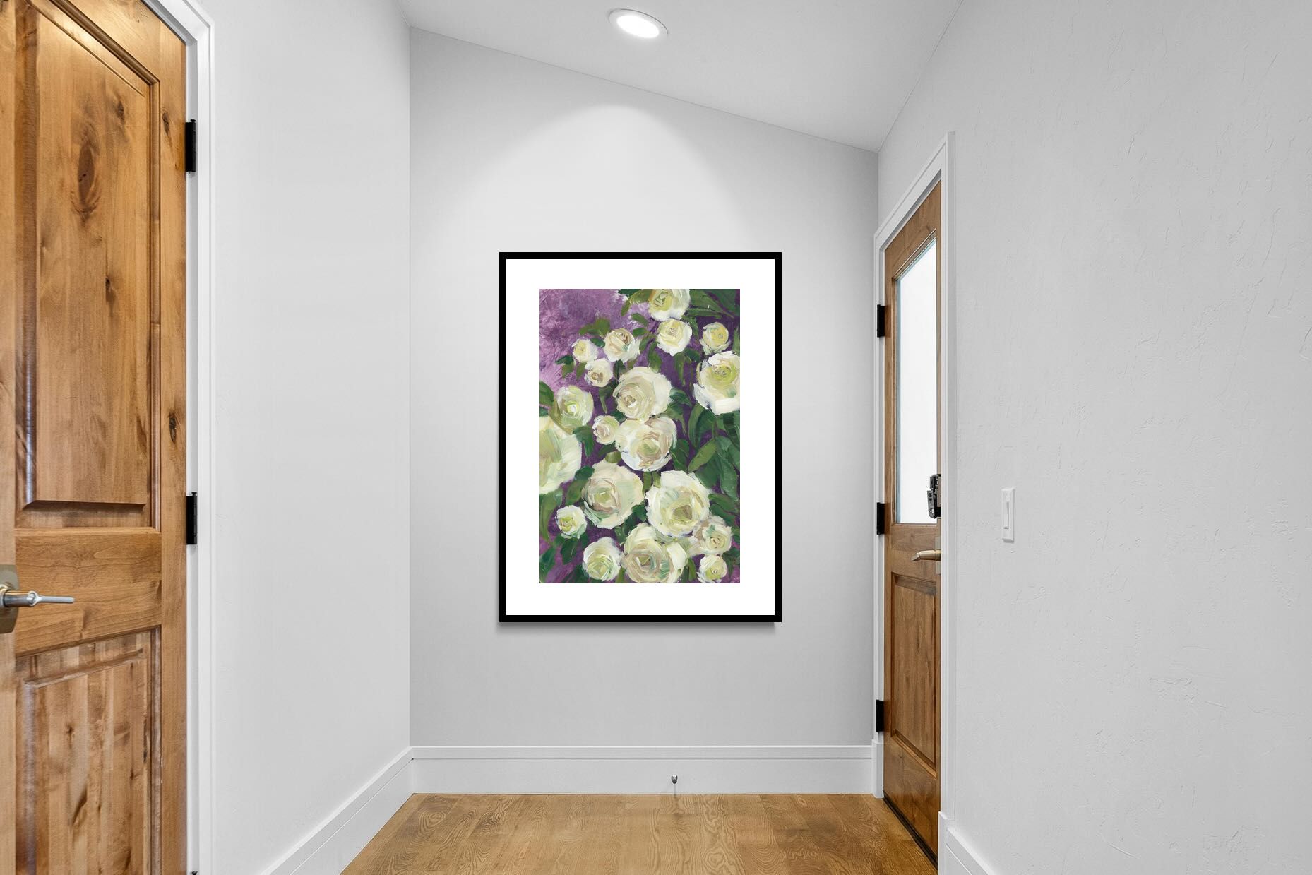 Pixalot Ivory Blooms on Plum