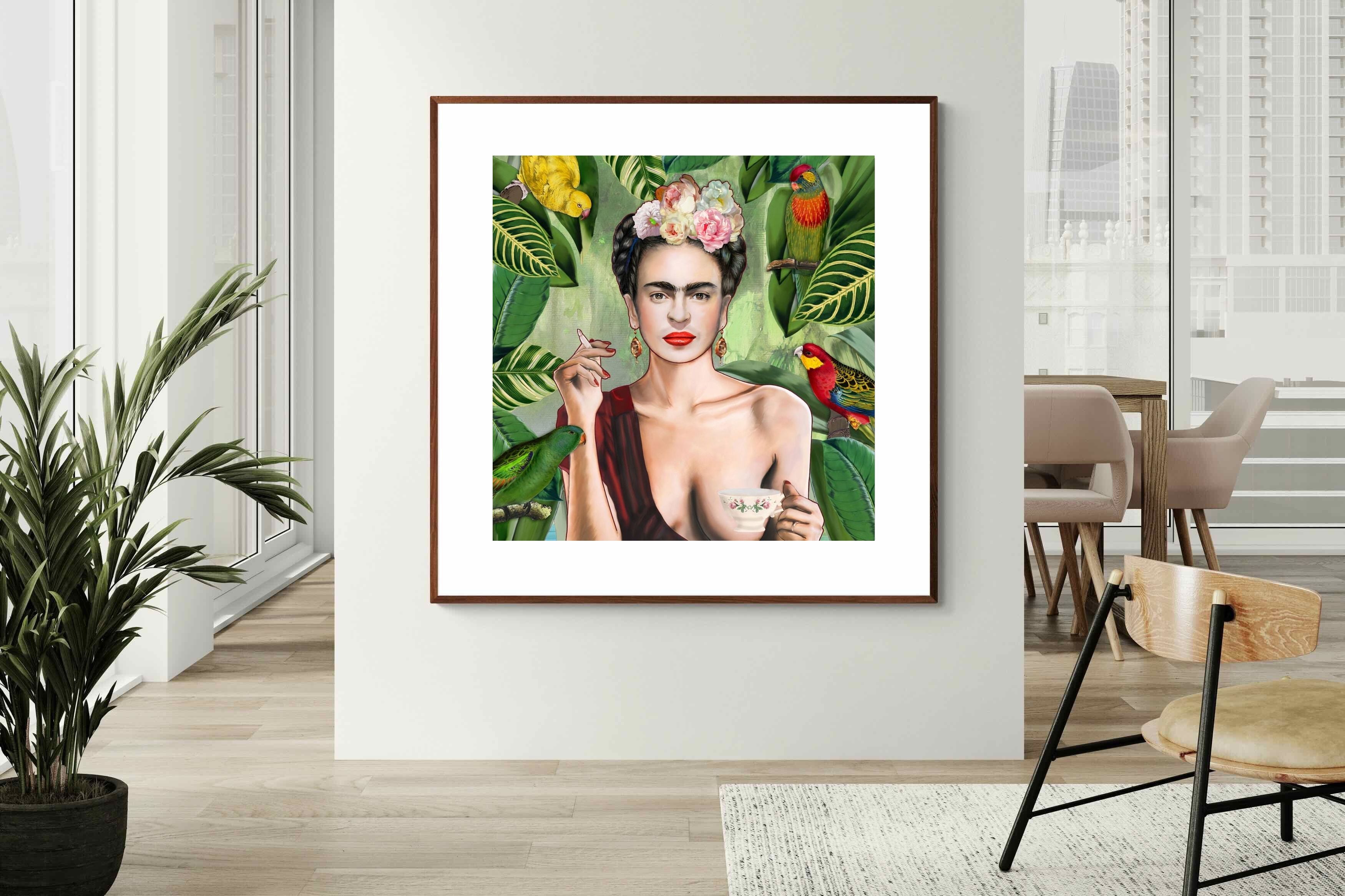 Pixalot Kahlo Tea & Parrots