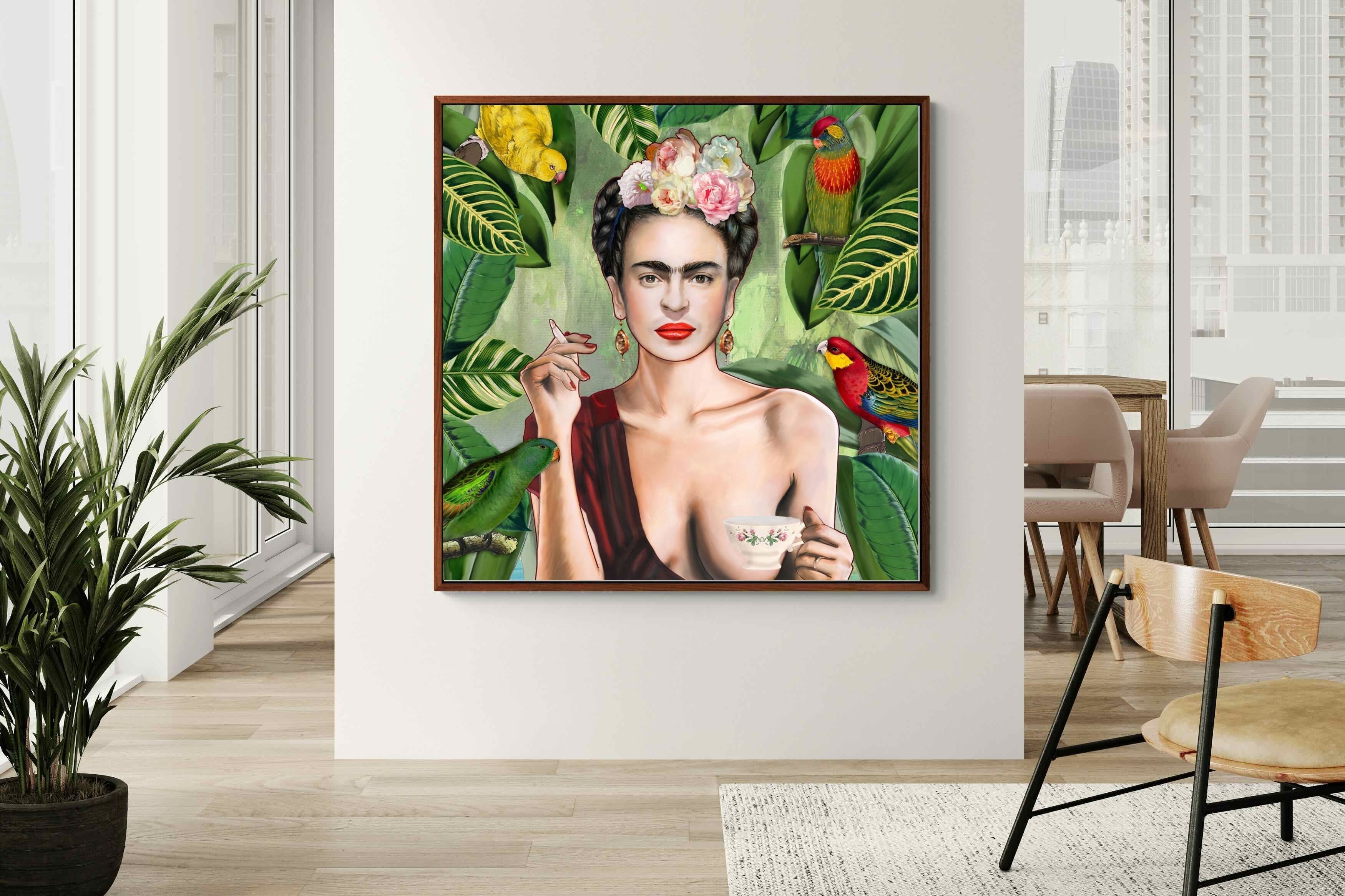 Pixalot Kahlo Tea & Parrots