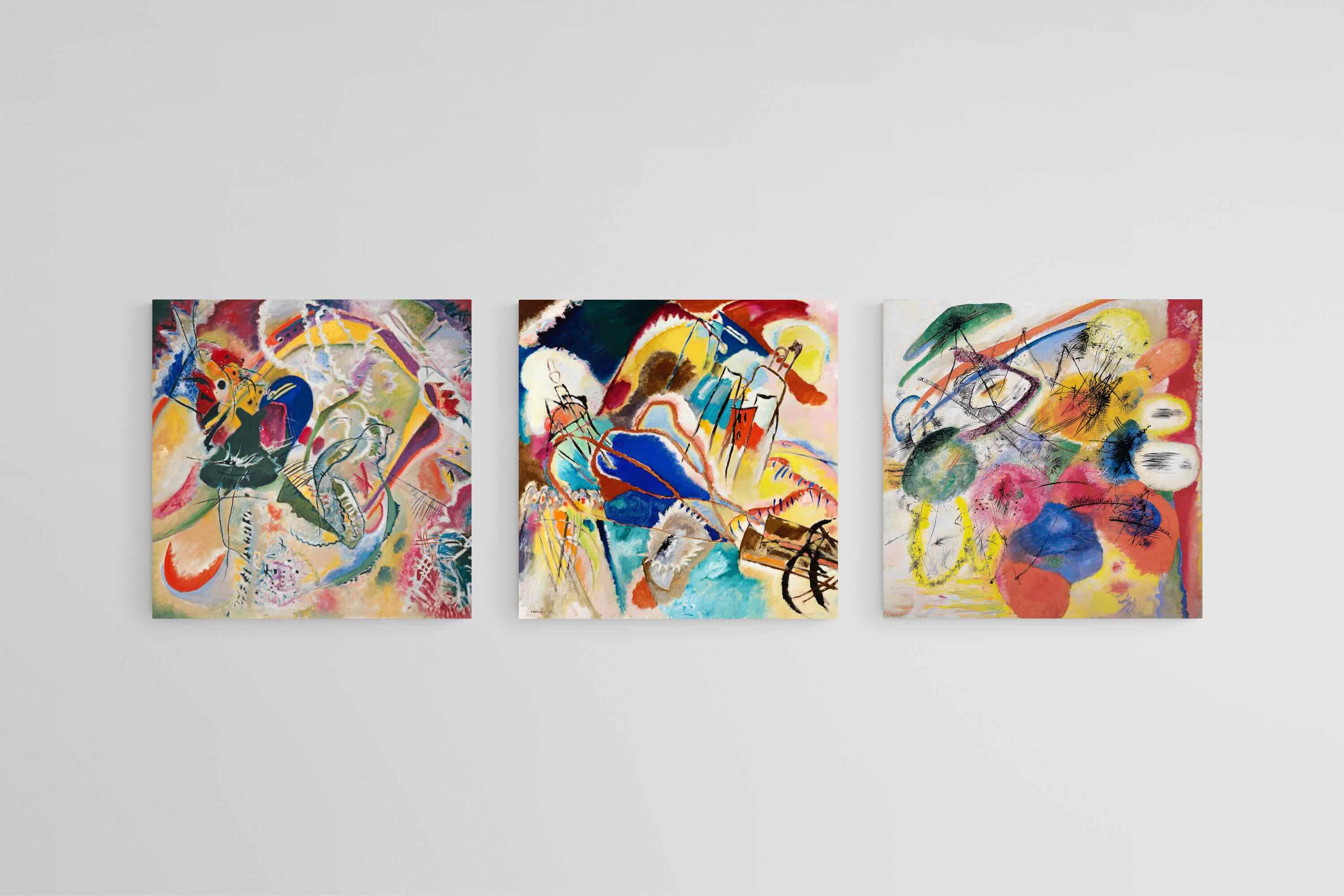 Kandinsky Bold Triptych