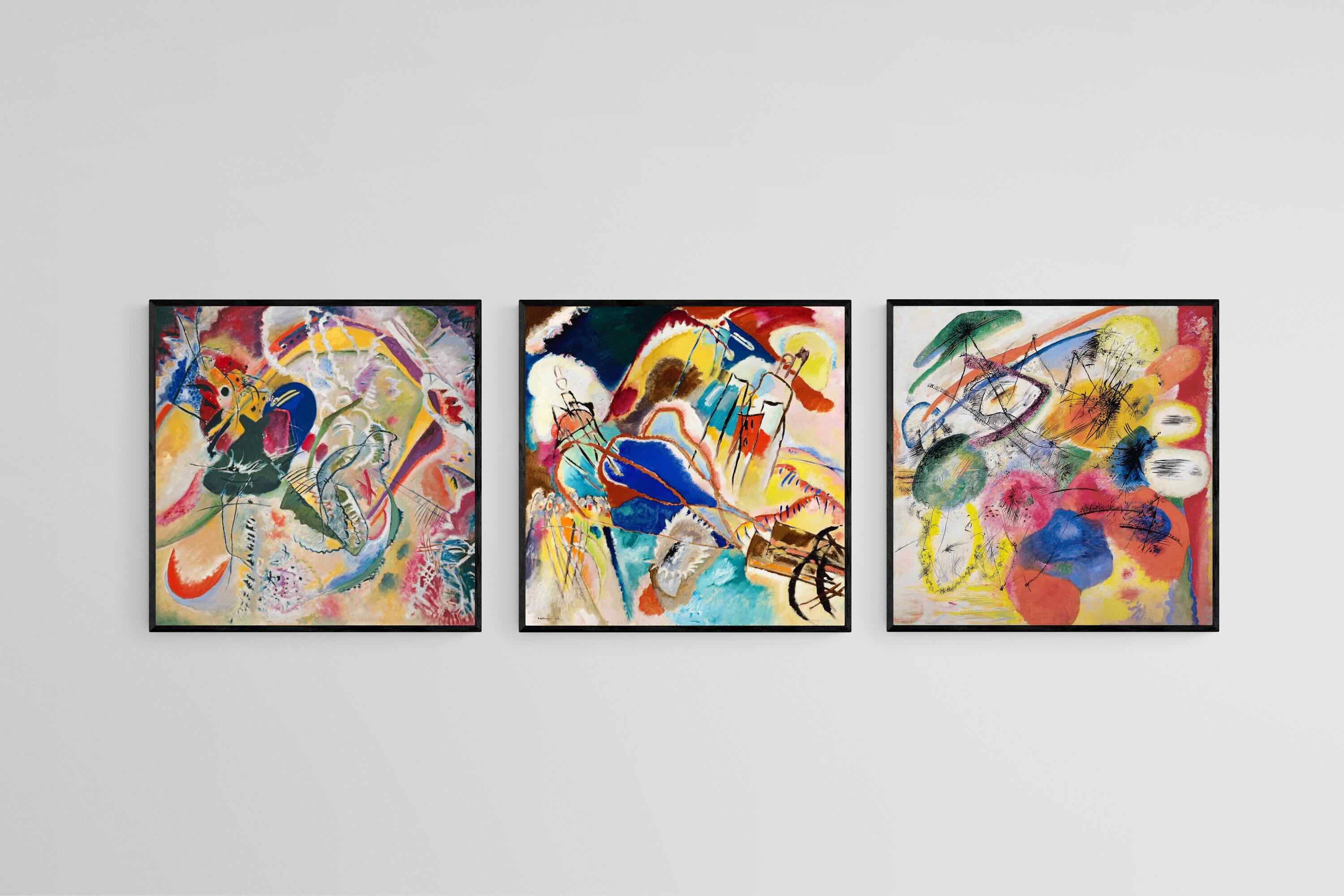 Kandinsky Bold Triptych