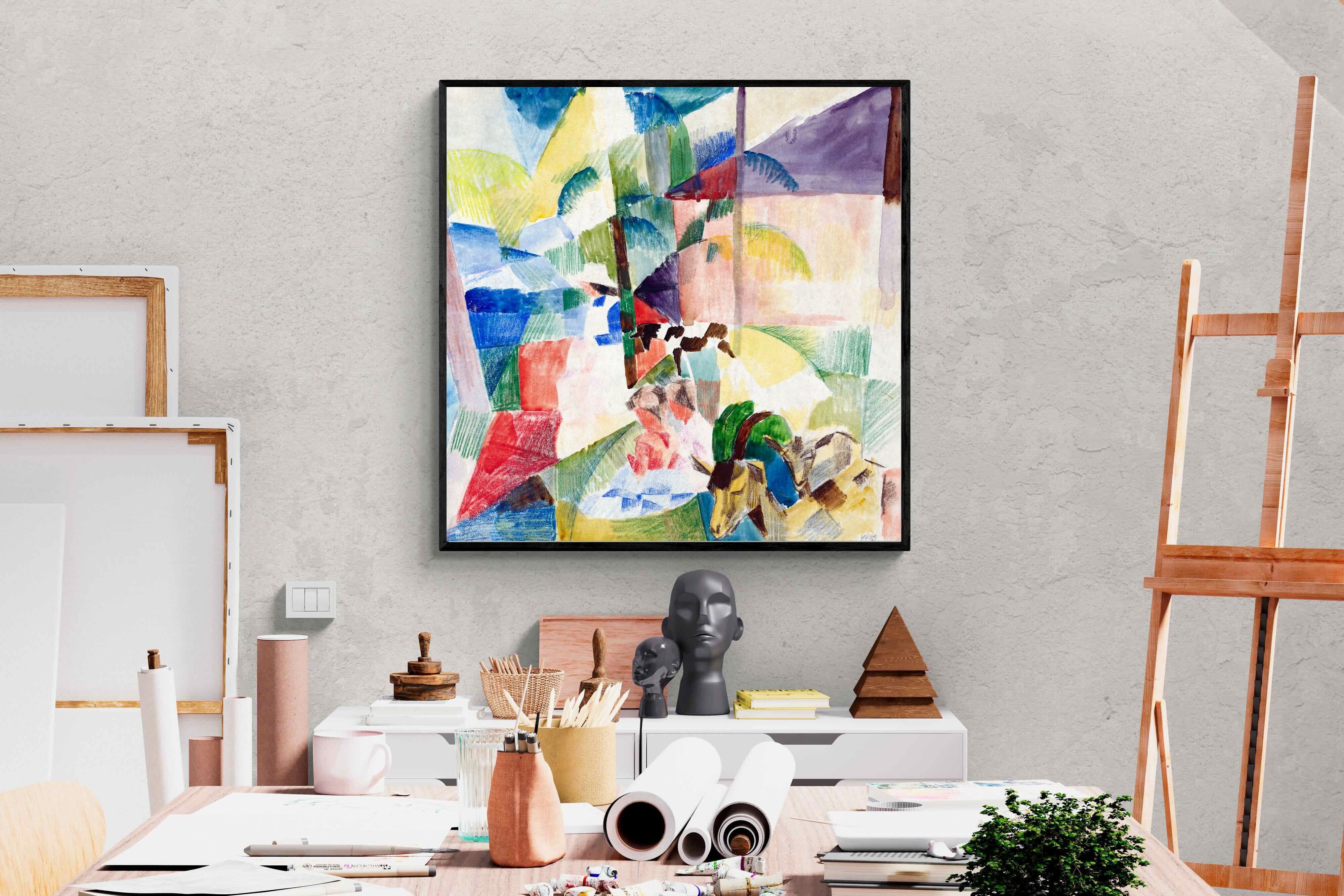 Pixalot ® Landscape with Children and Goats