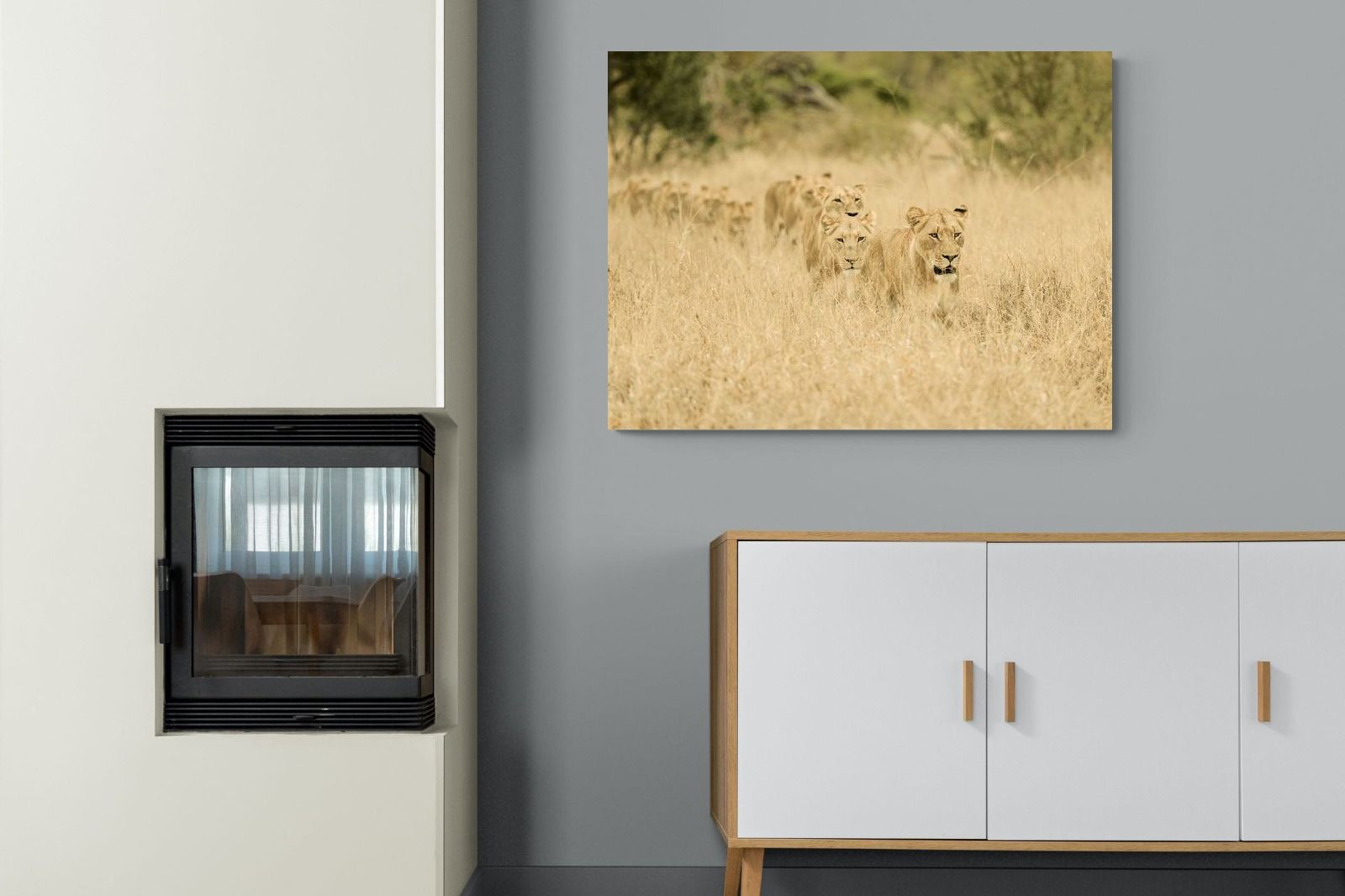 Pixalot Lionesses in Formation