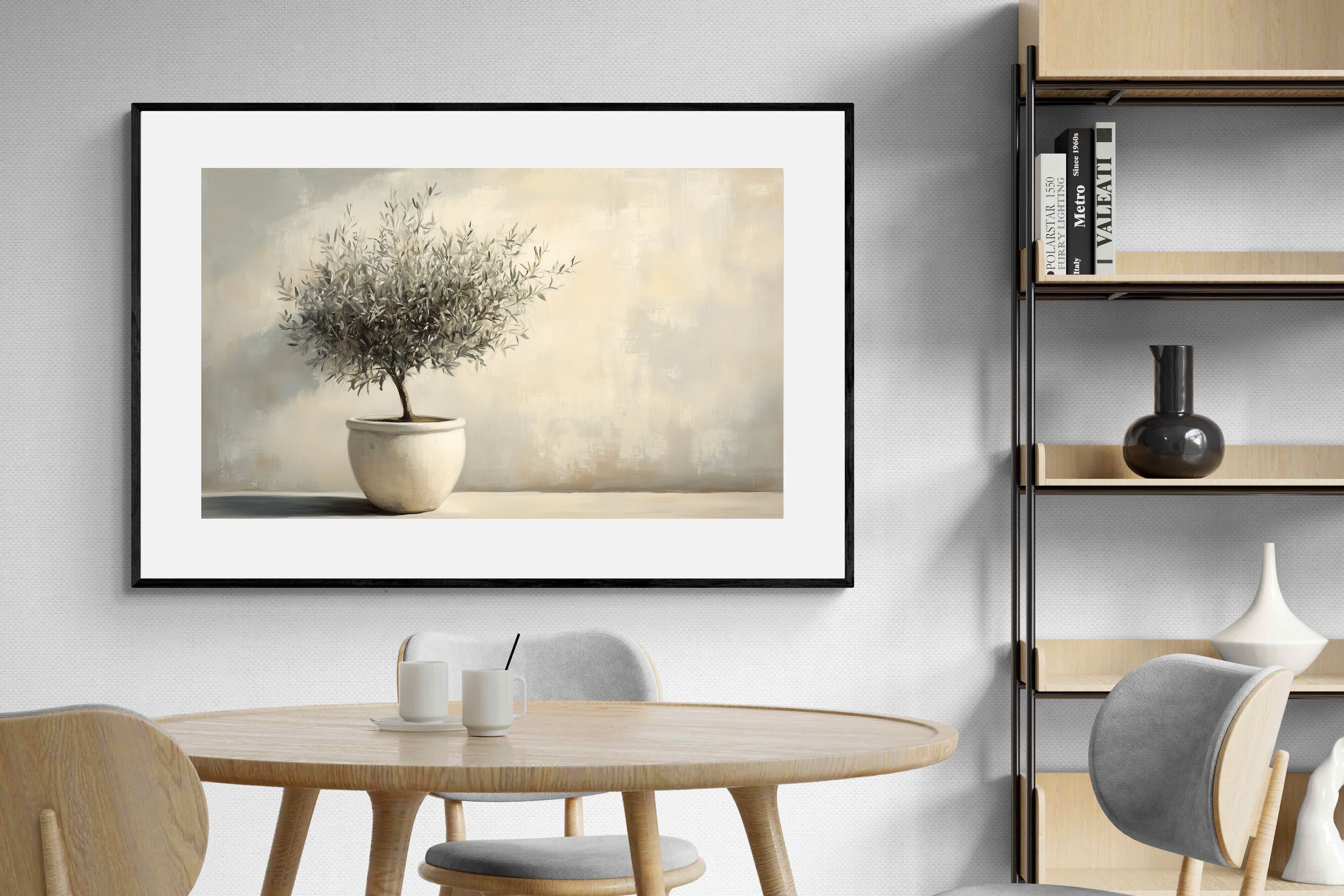 Pixalot Olive Tree in White Pot