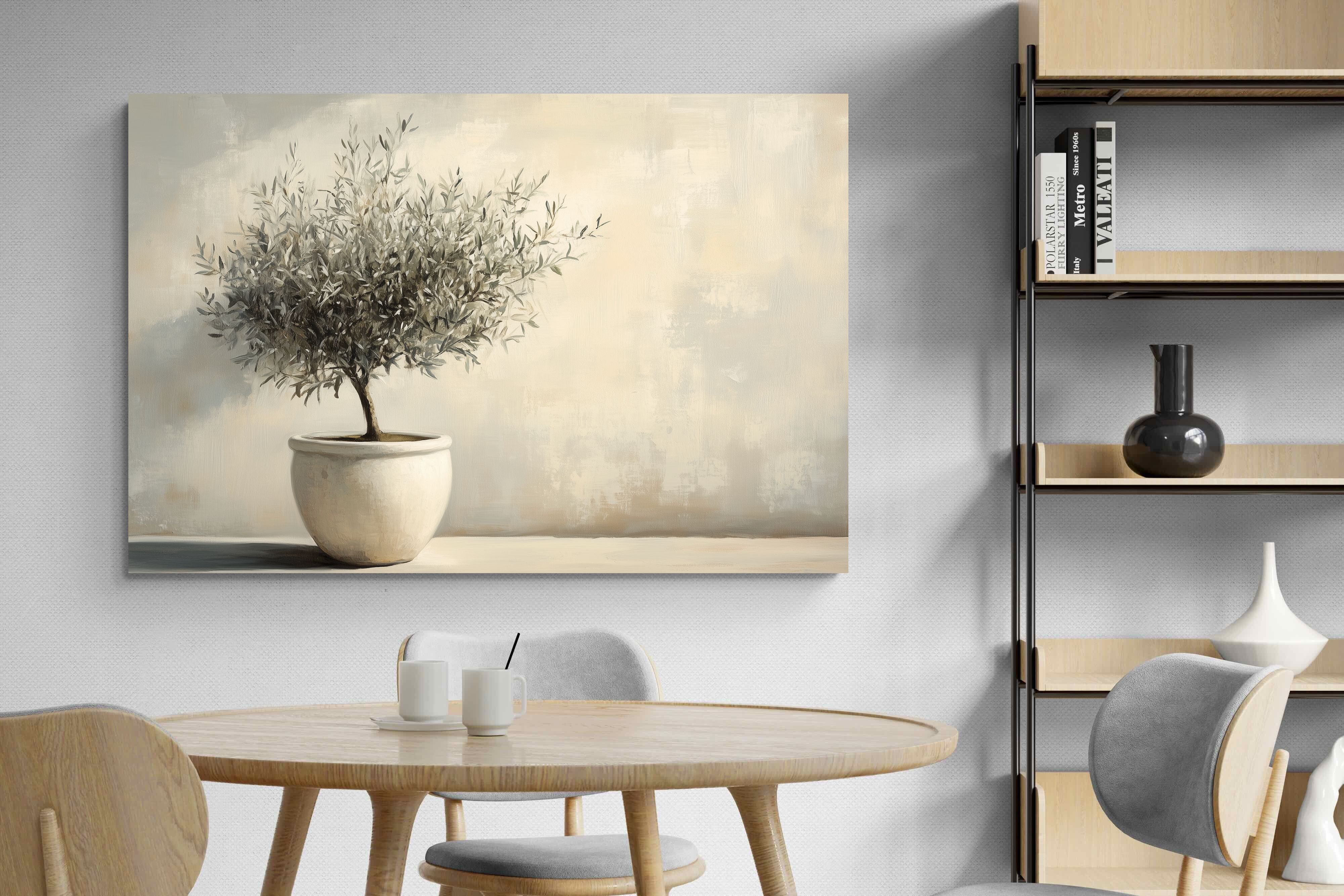 Pixalot Olive Tree in White Pot