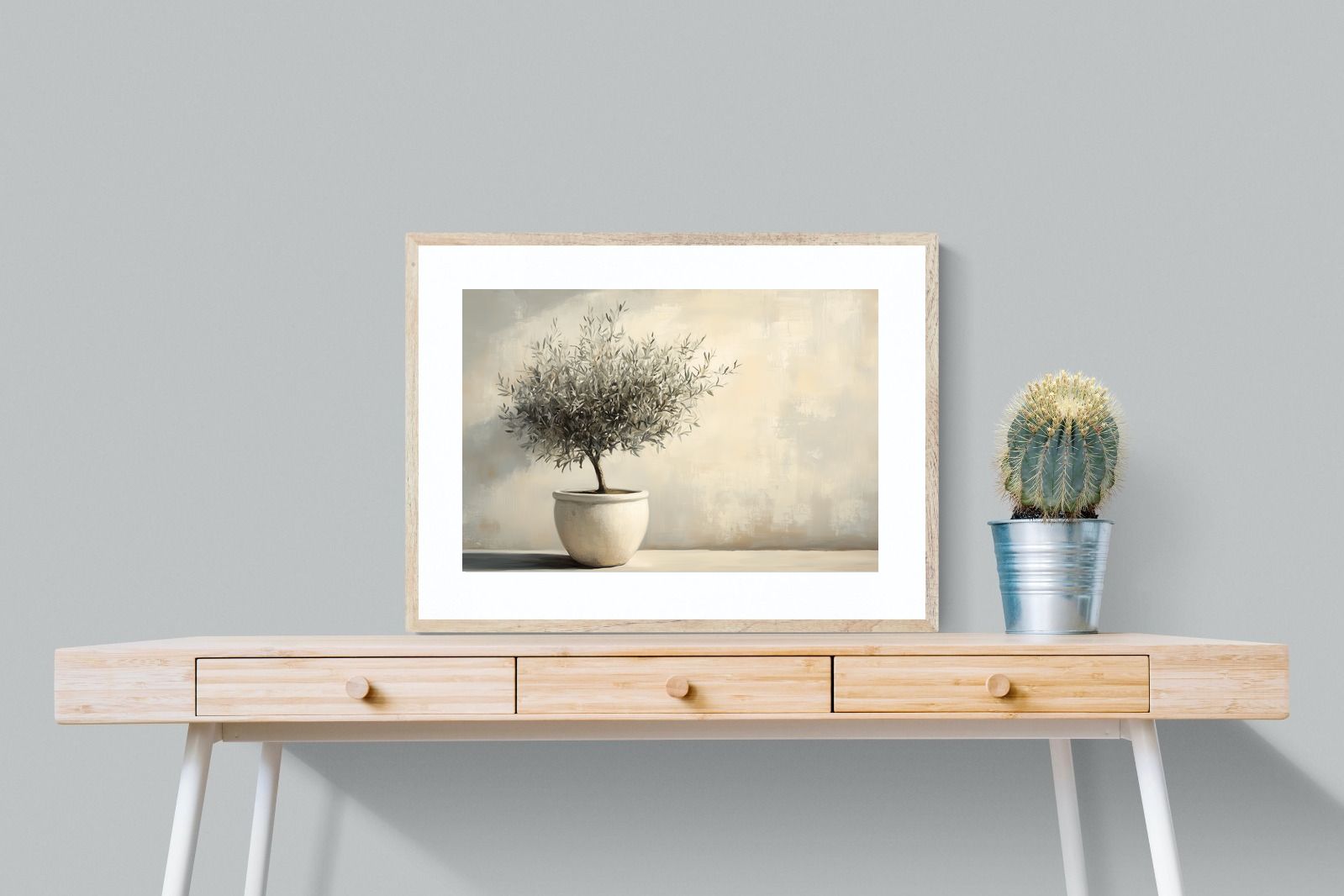 Pixalot Olive Tree in White Pot