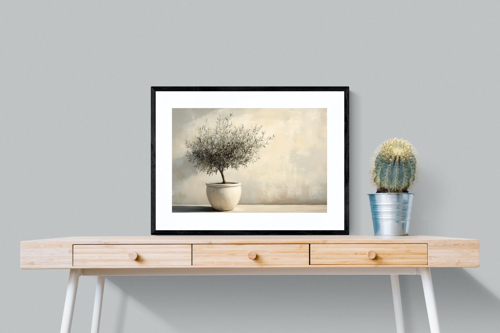 Pixalot Olive Tree in White Pot