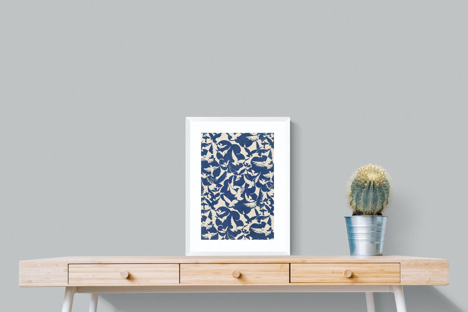 Pixalot Pigeons in White & Blue