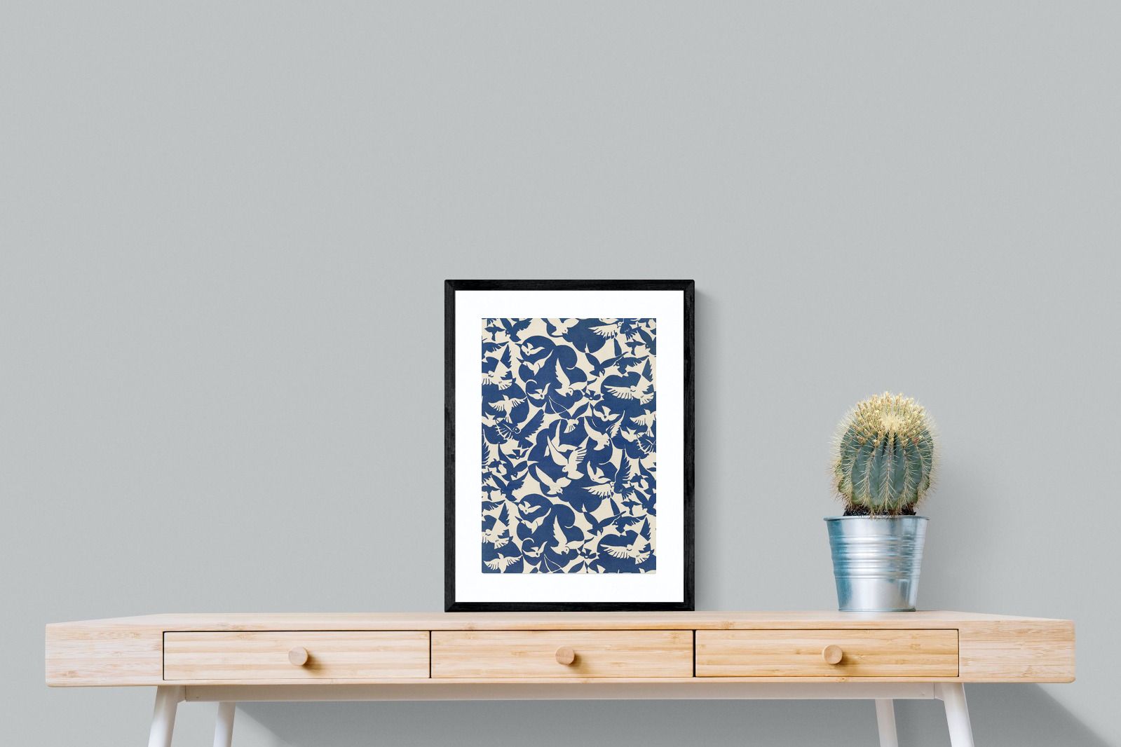 Pixalot Pigeons in White & Blue