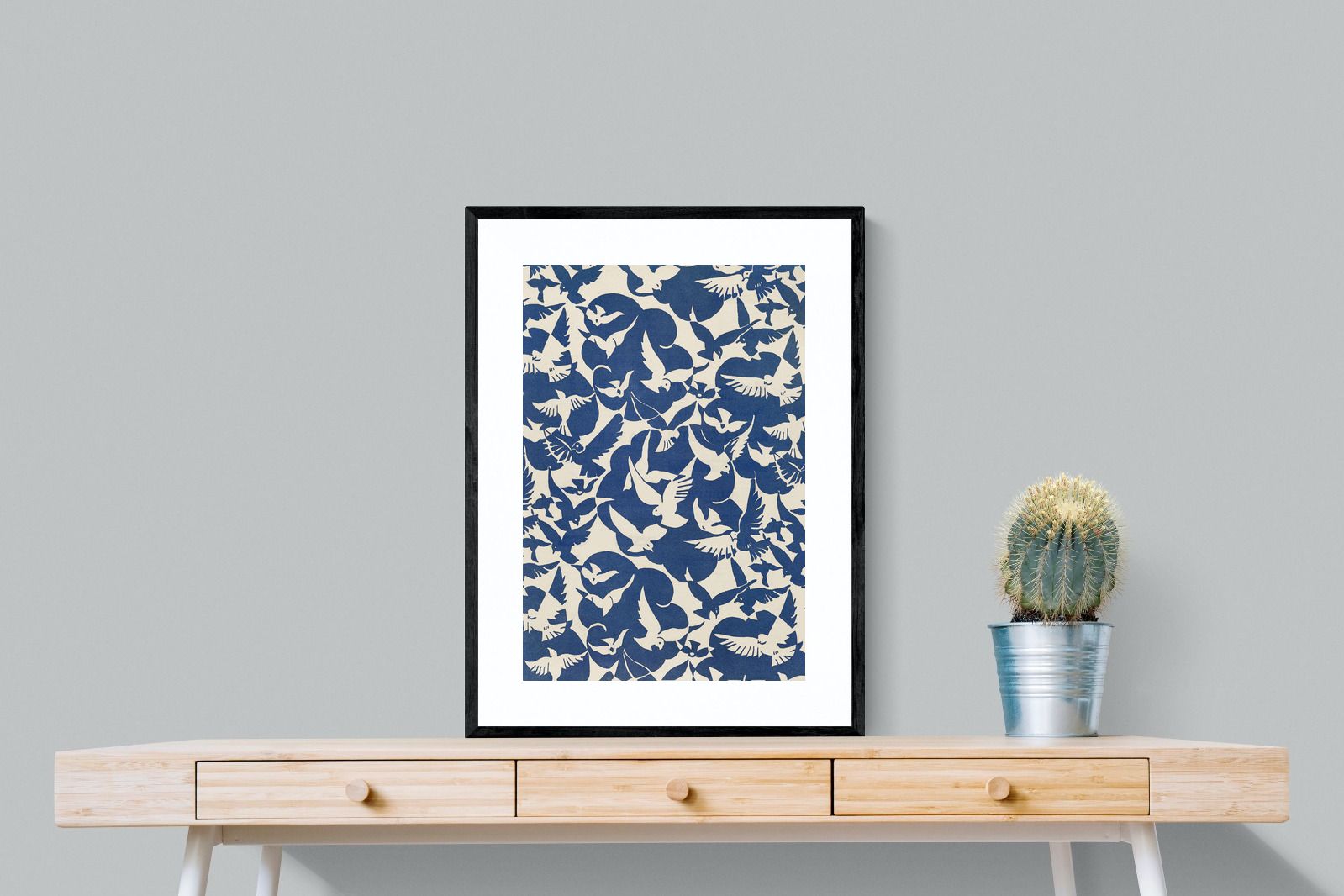 Pixalot Pigeons in White & Blue