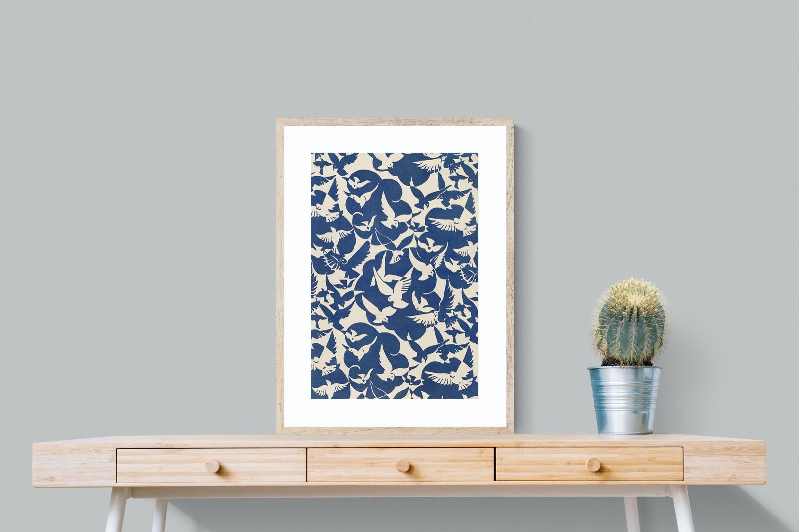 Pixalot Pigeons in White & Blue