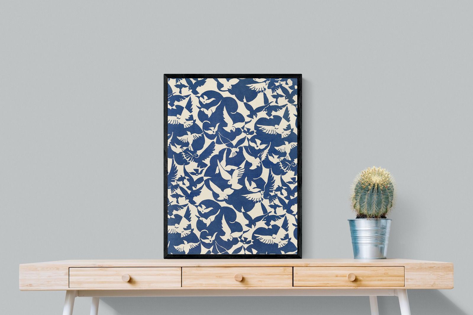 Pixalot Pigeons in White & Blue