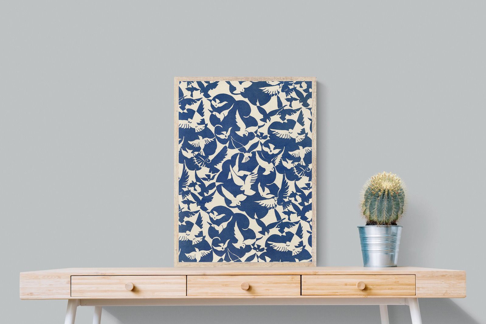 Pixalot Pigeons in White & Blue