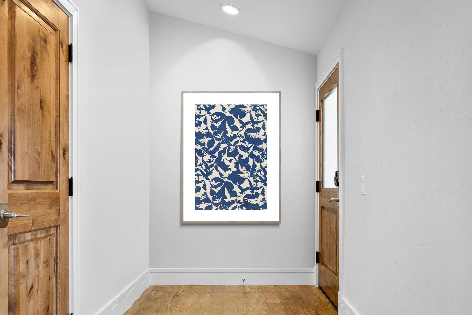 Pixalot Pigeons in White & Blue