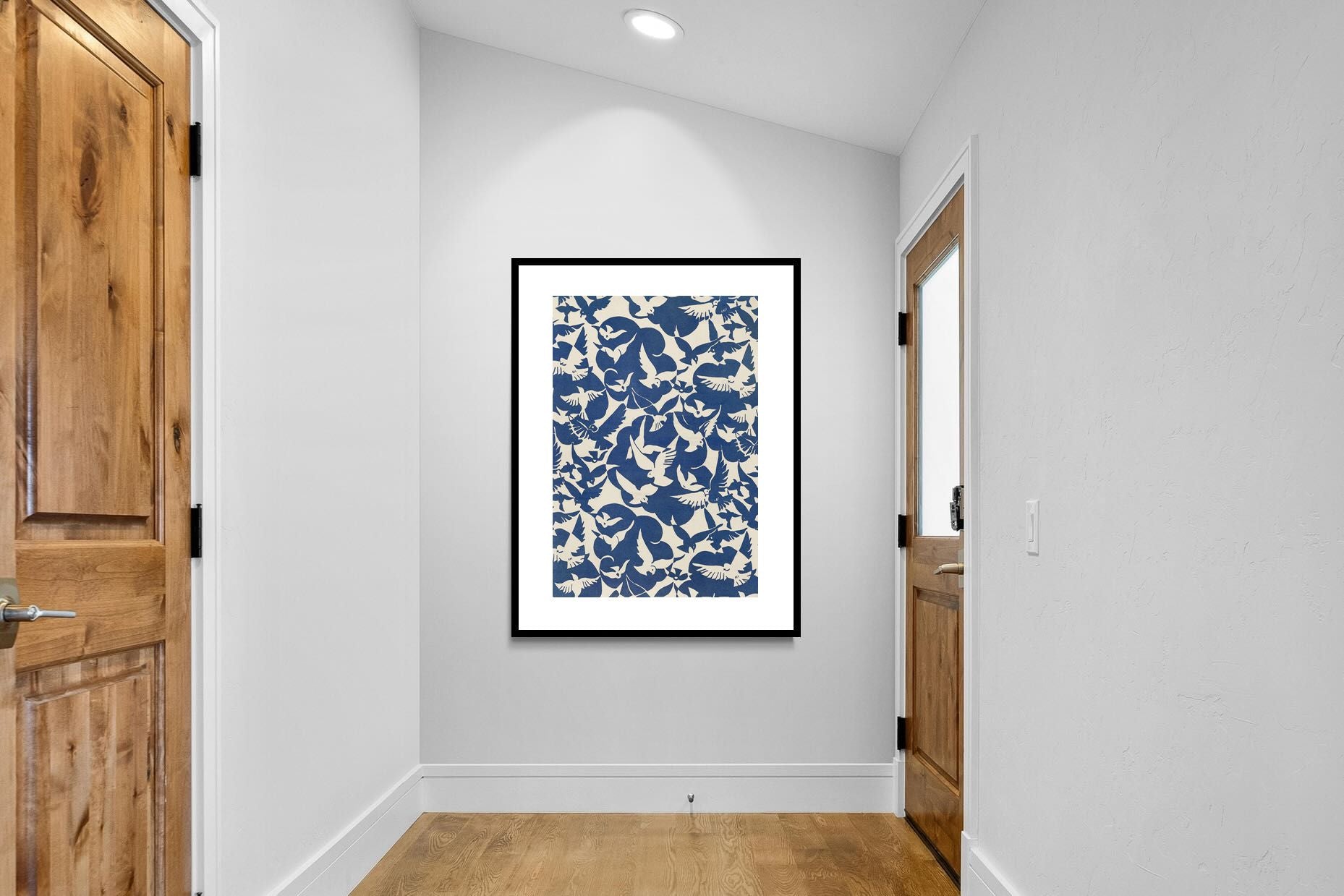 Pixalot Pigeons in White & Blue