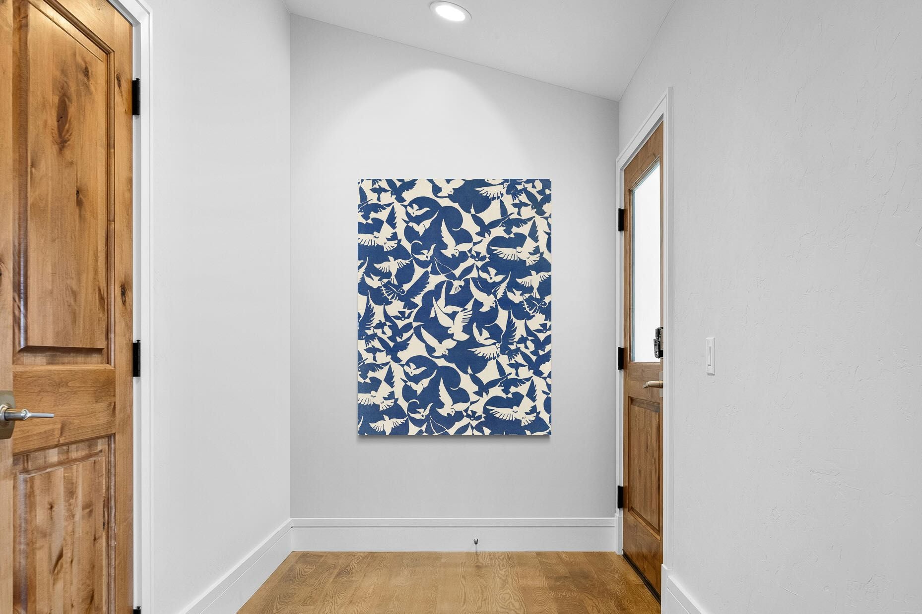 Pixalot Pigeons in White & Blue