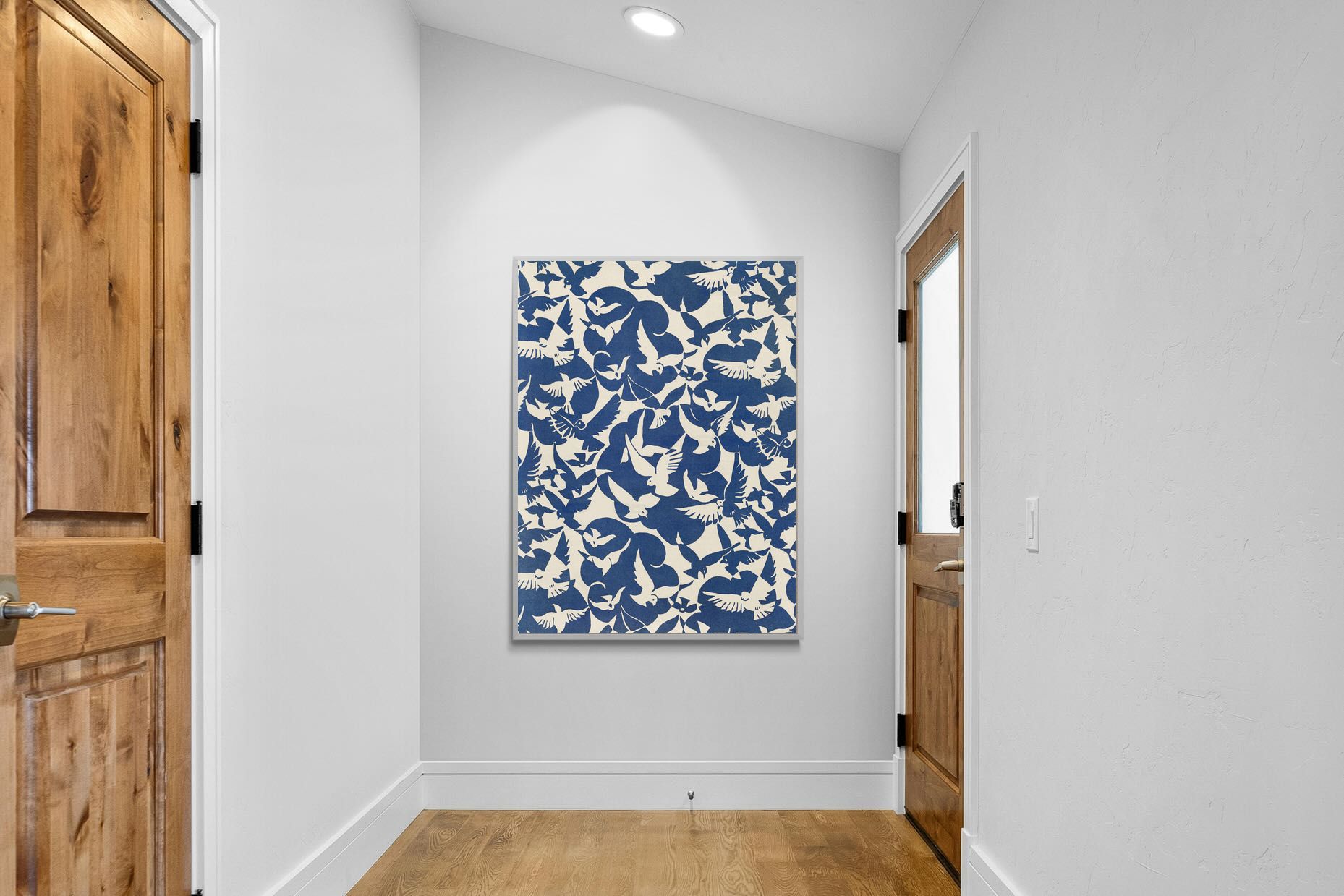 Pixalot Pigeons in White & Blue