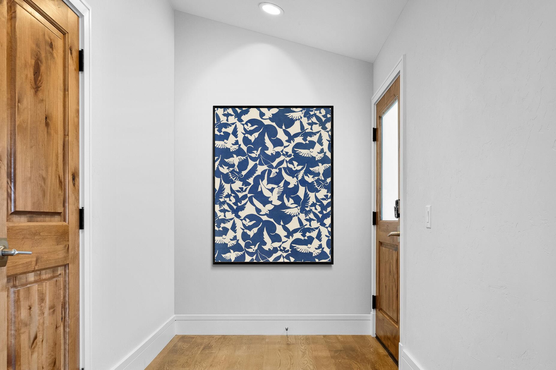 Pixalot Pigeons in White & Blue