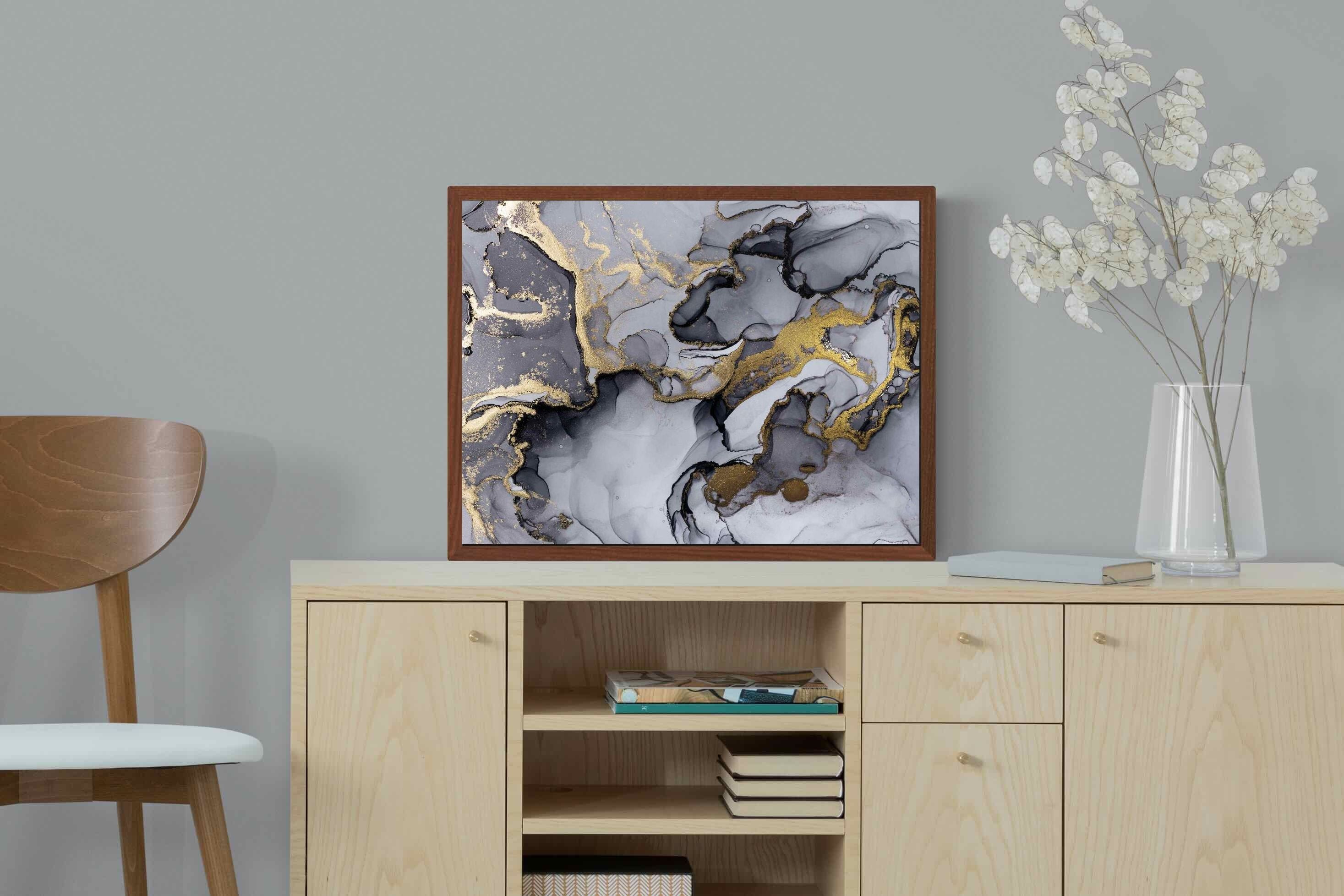 Pixalot ® Black Grey Gold Marble