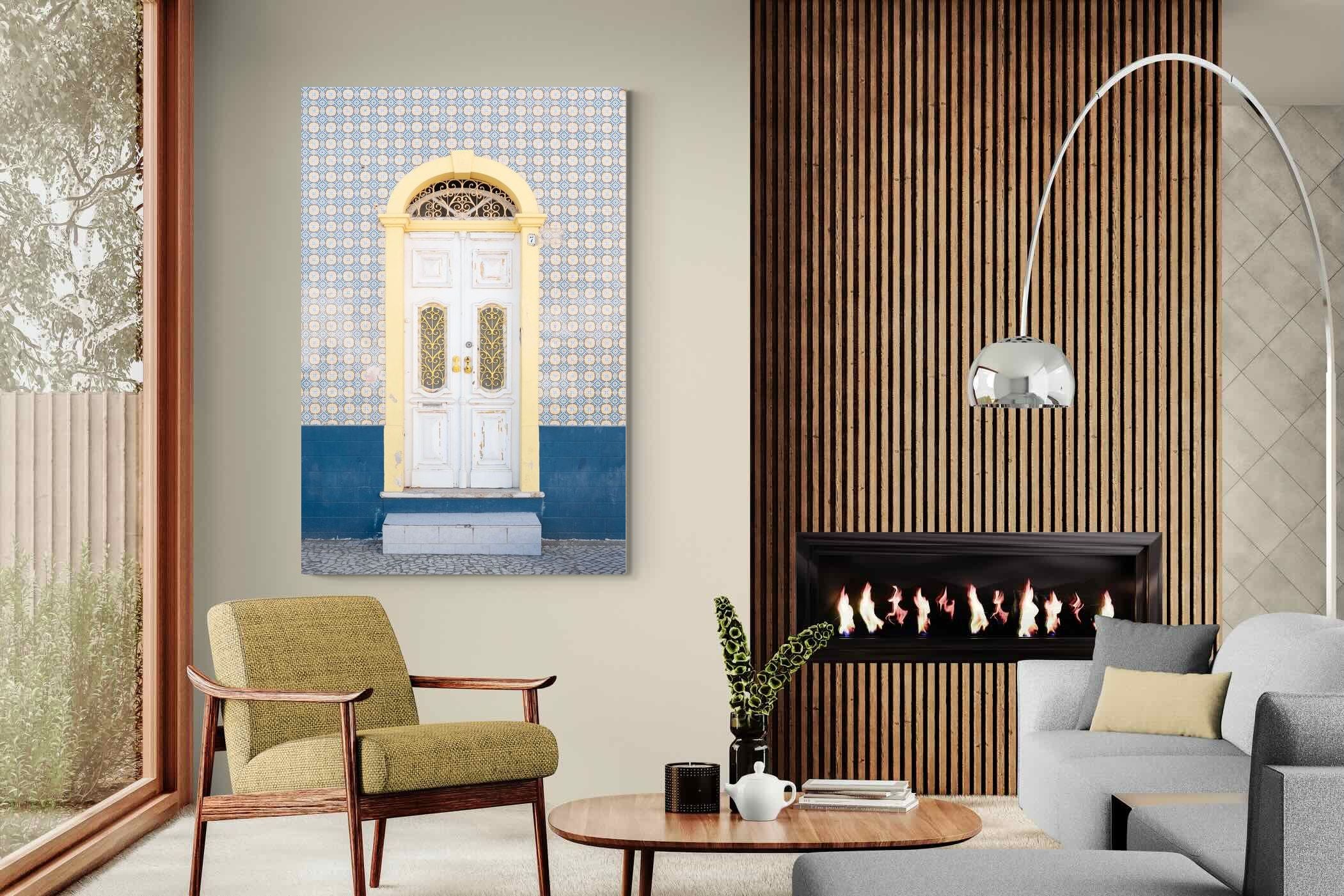 Pixalot Blue and Yellow Facade