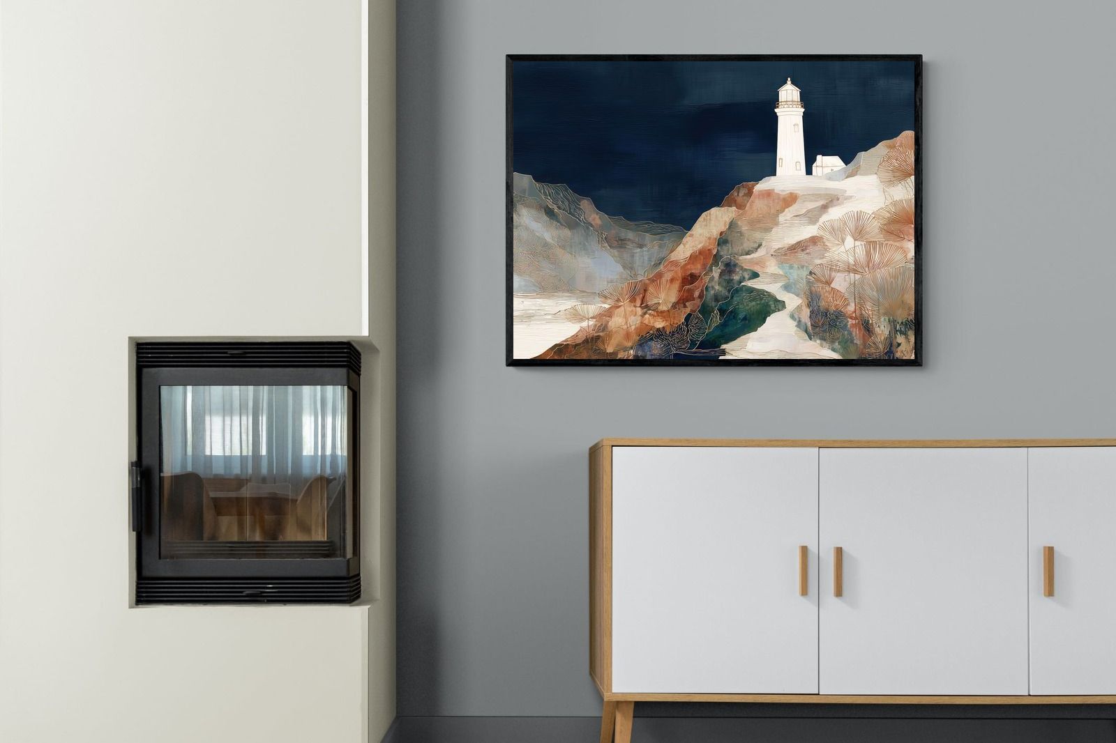 Pixalot ® Coastal Lighthouse at Night