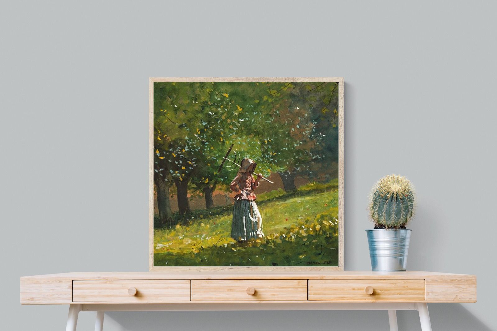 Pixalot ® Girl with Hay Rake