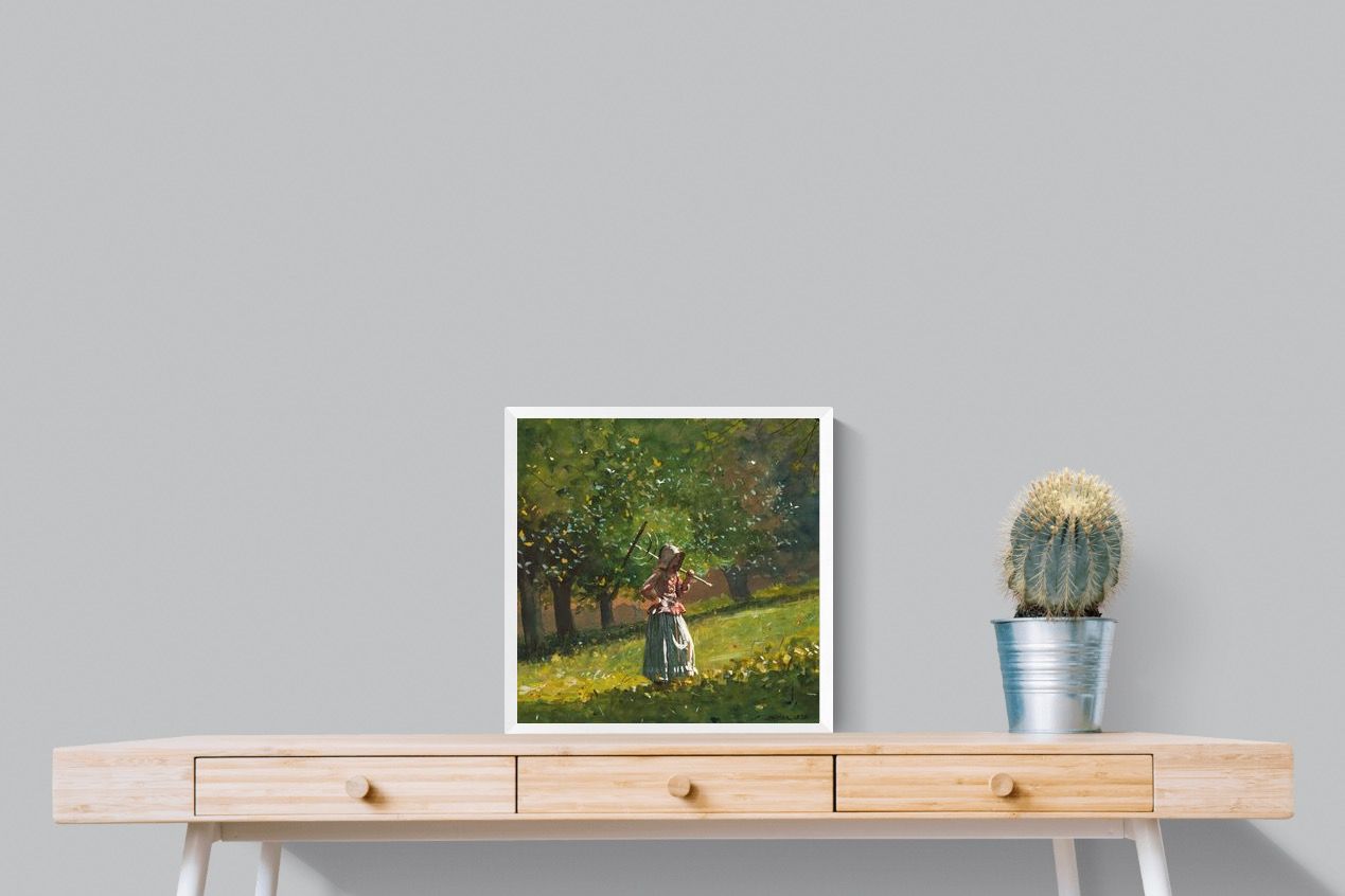 Pixalot ® Girl with Hay Rake