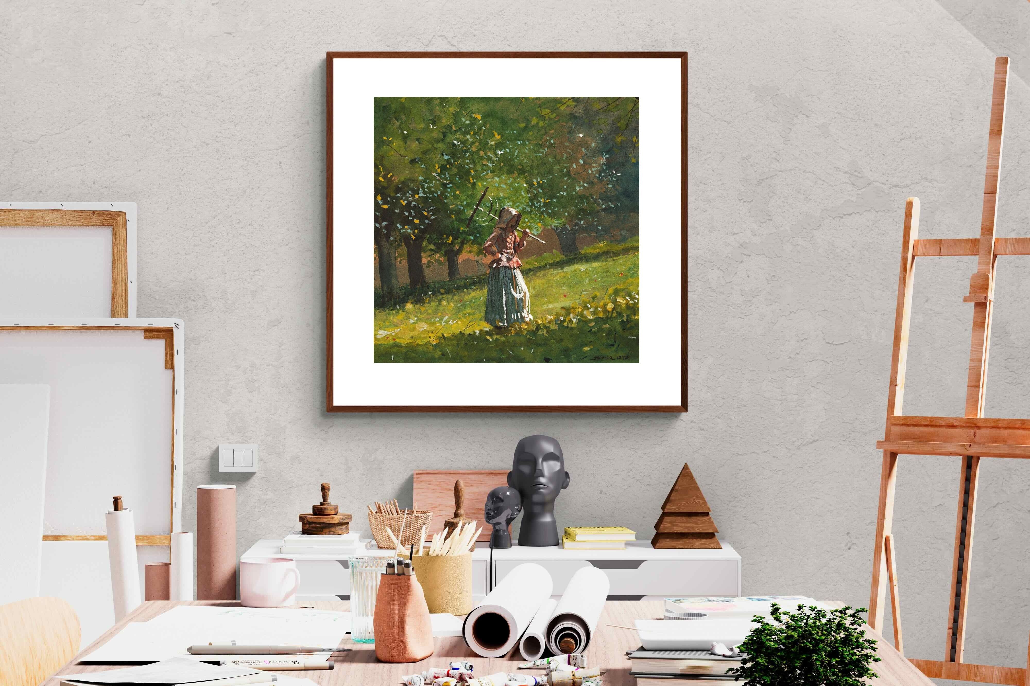 Pixalot ® Girl with Hay Rake